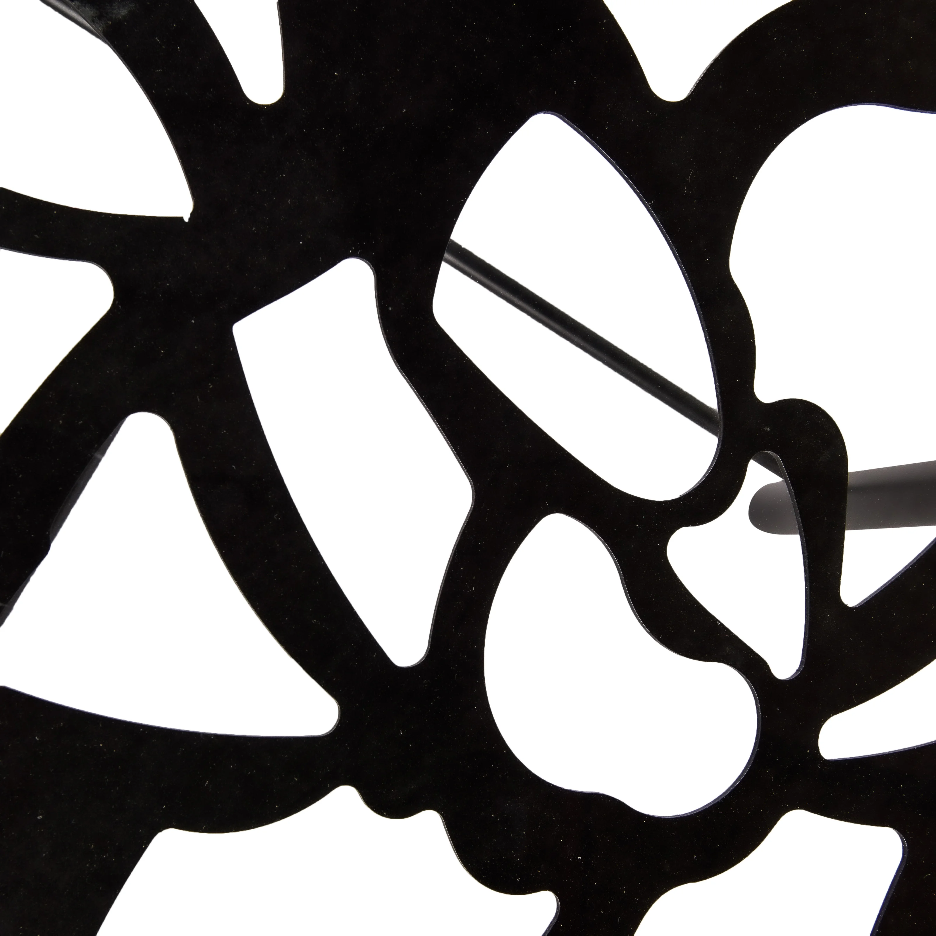 Devon Mid-Century Modern 7-Piece Aluminum Outdoor Patio Dining Set with Tempered Glass Top Table and 6 Stackable Flower Design Chairs for Patio, Poolside, Balcony, and Backyard Garden