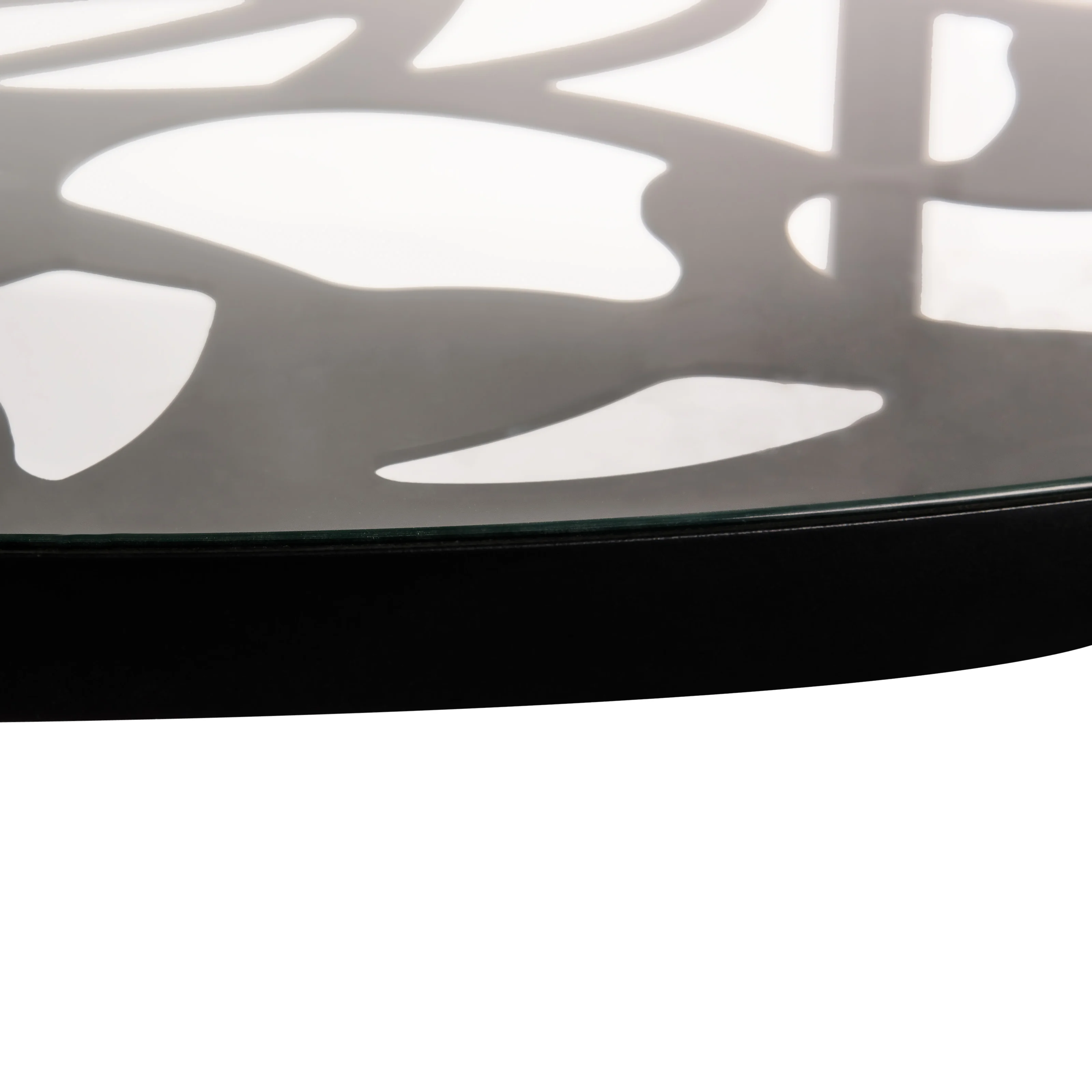 Devon Mid-Century Modern 7-Piece Aluminum Outdoor Patio Dining Set with Tempered Glass Top Table and 6 Stackable Flower Design Chairs for Patio, Poolside, Balcony, and Backyard Garden