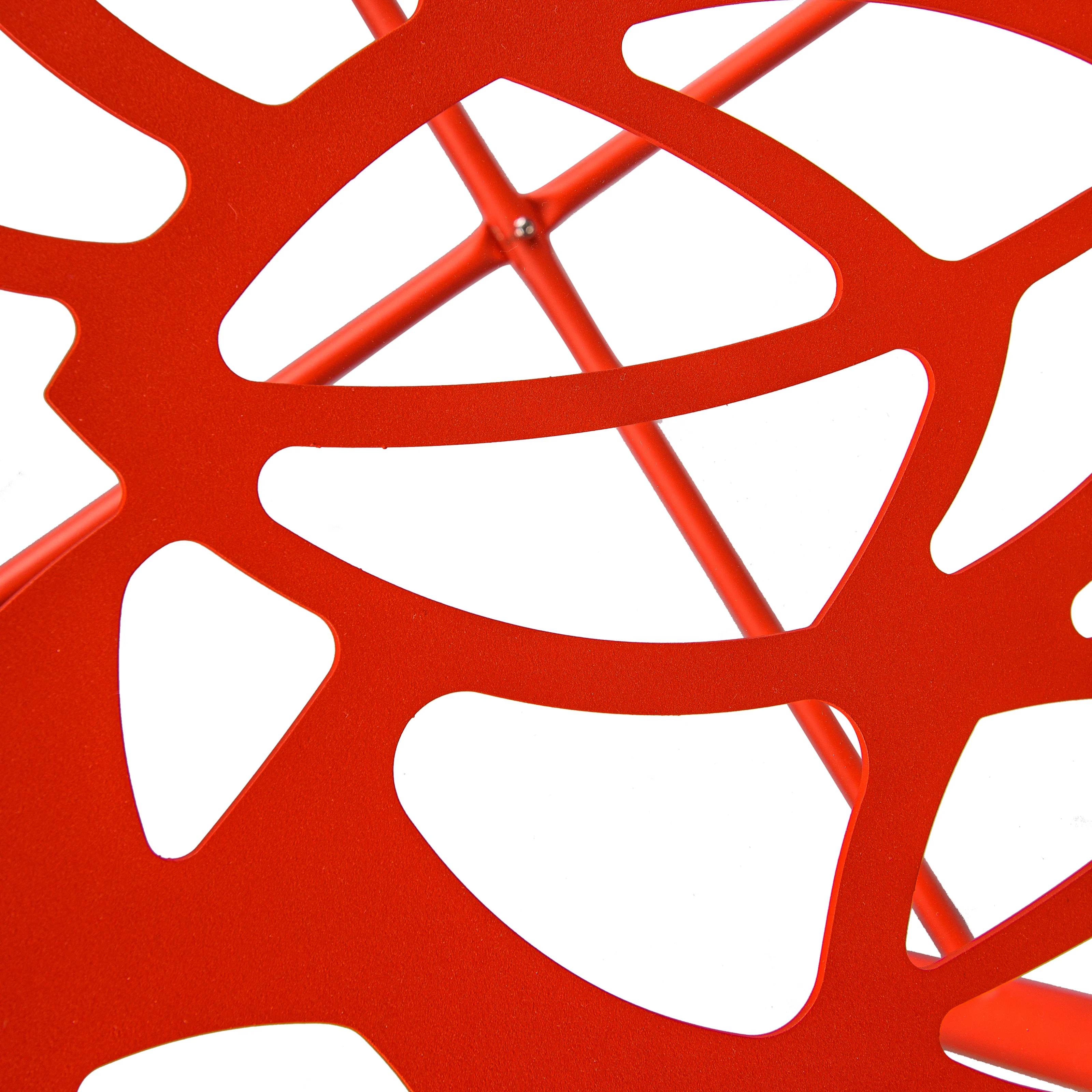 Devon Mid-Century Modern 7-Piece Aluminum Outdoor Patio Dining Set with Tempered Glass Top Table and 6 Stackable Flower Design Chairs for Patio, Poolside, Balcony, and Backyard Garden