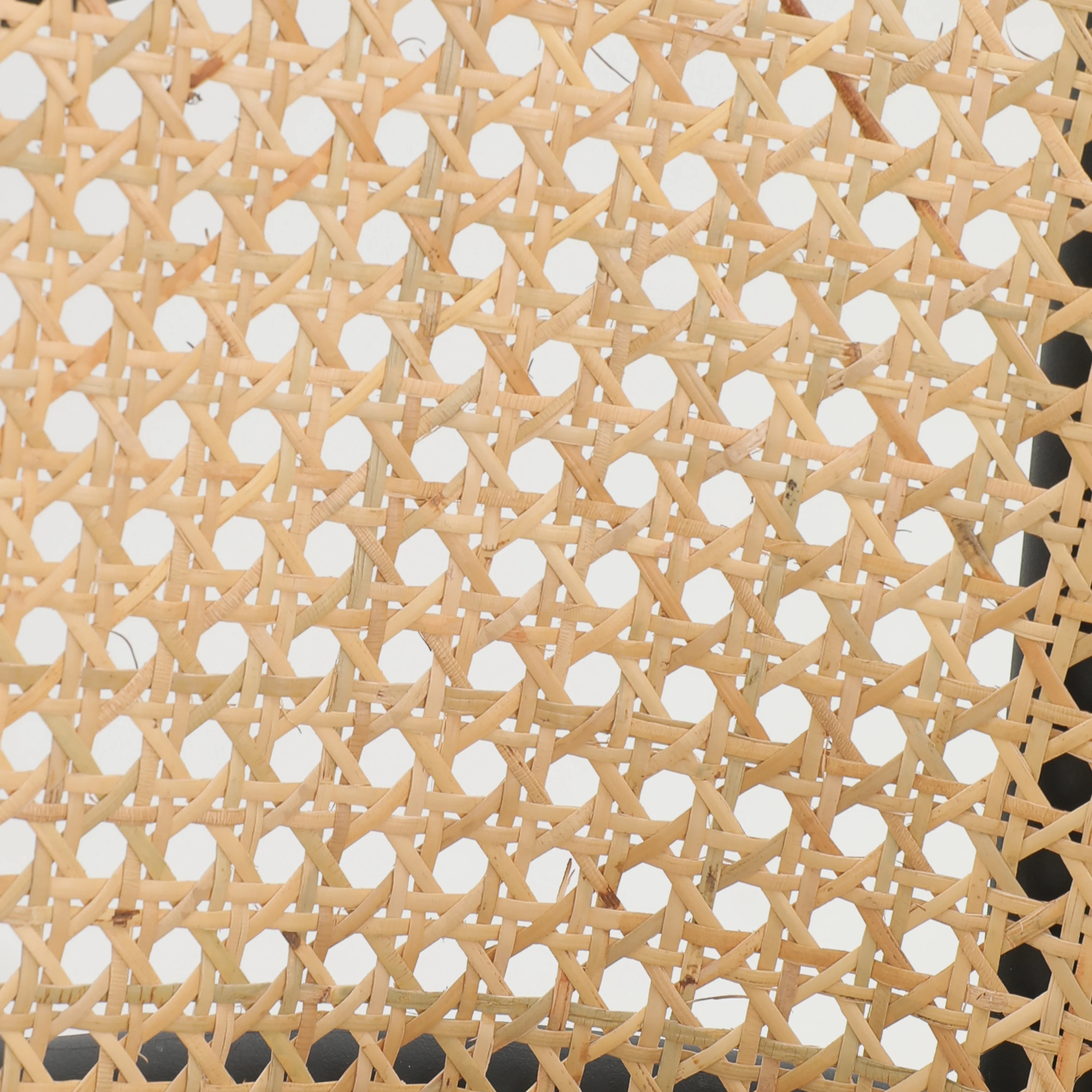 Ervilla Mid-Century Modern Wicker Bar Stool with Fabric Seat and Black Powder Coated Steel Frame for Kitchen and Dining Room in Beige