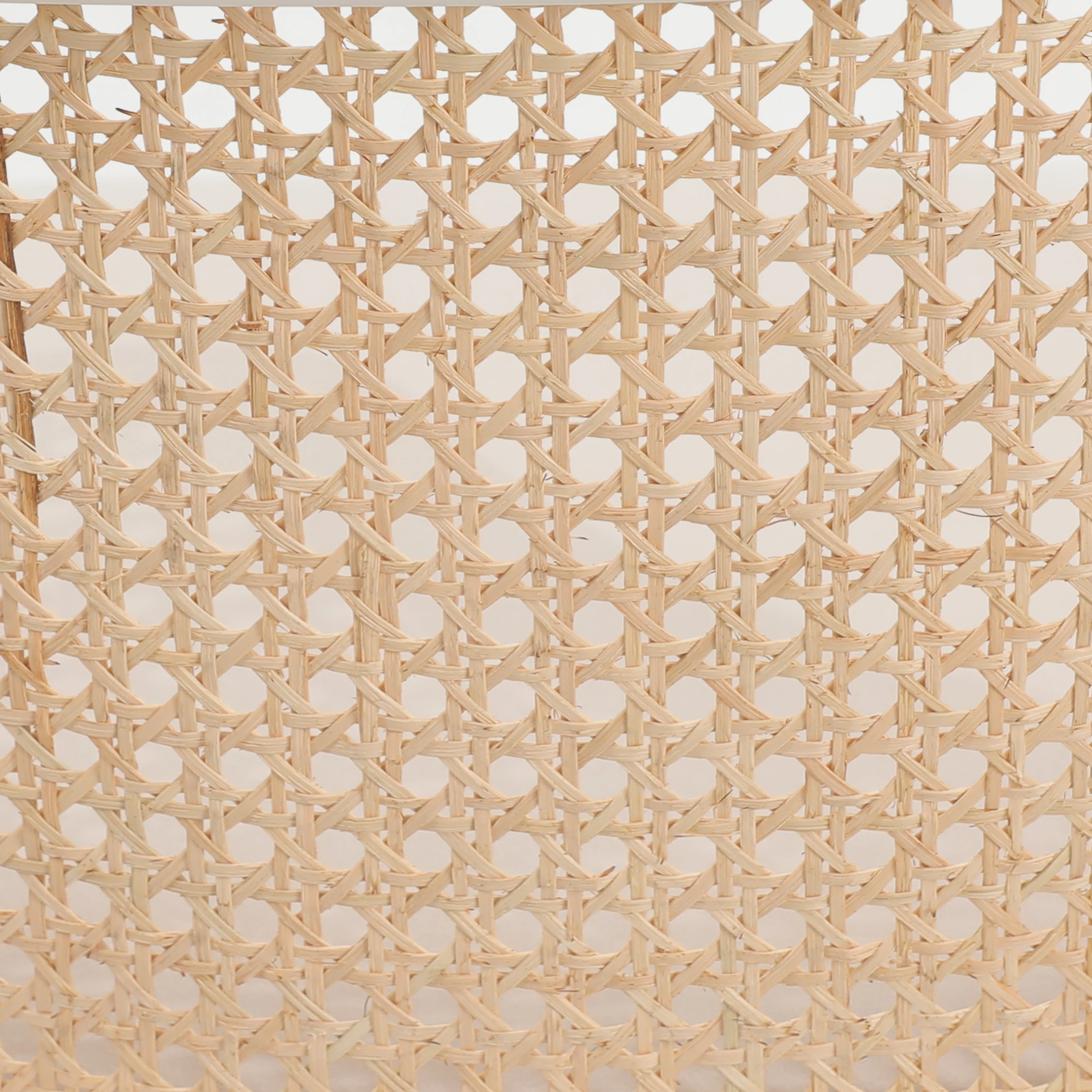 Ervilla Mid-Century Modern Wicker Bar Stool with Fabric Seat and White Powder Coated Steel Frame, Set of 2 in Beige