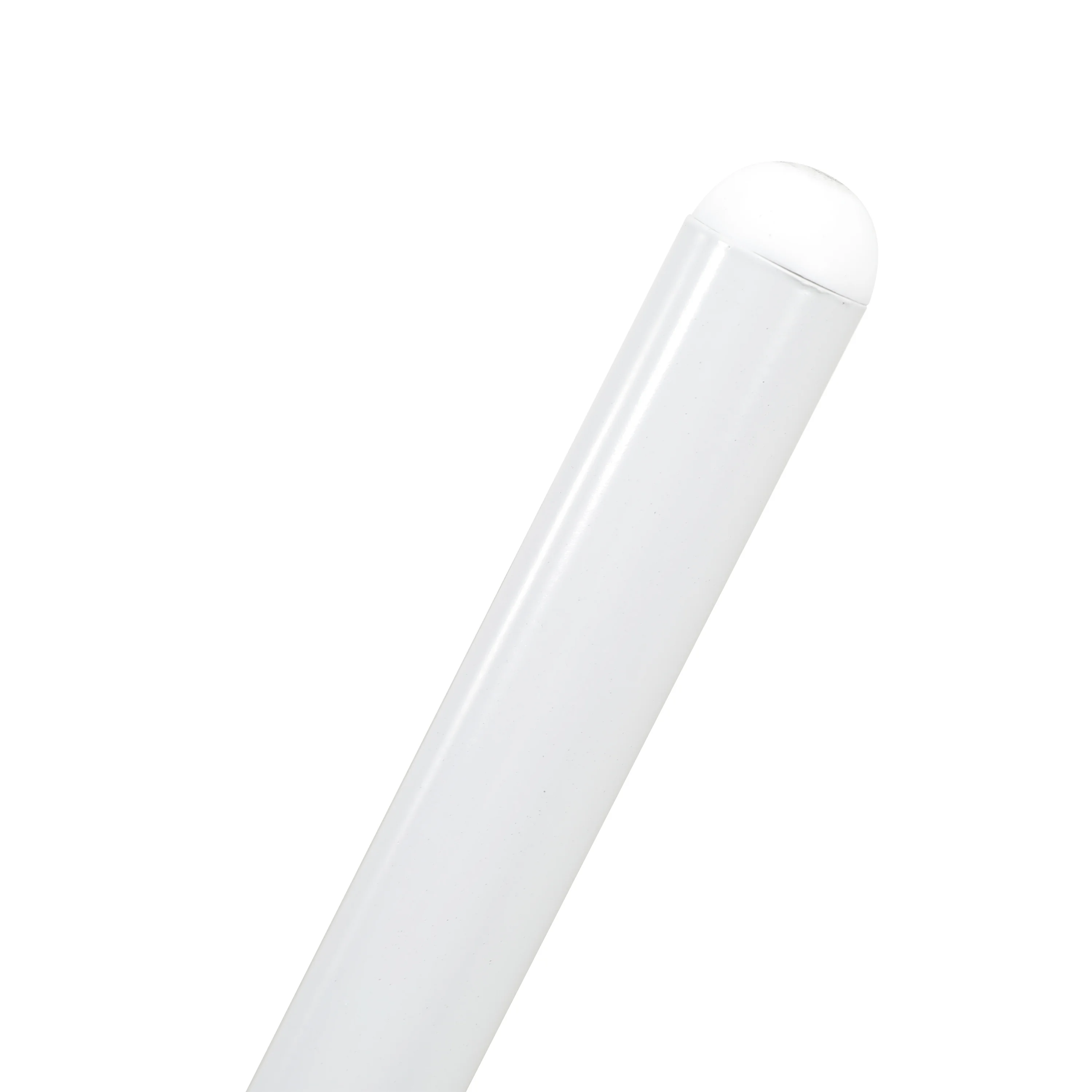 Ervilla Mid-Century Modern Wicker Bar Stool with Fabric Seat and White Powder Coated Steel Frame, Set of 2 in White