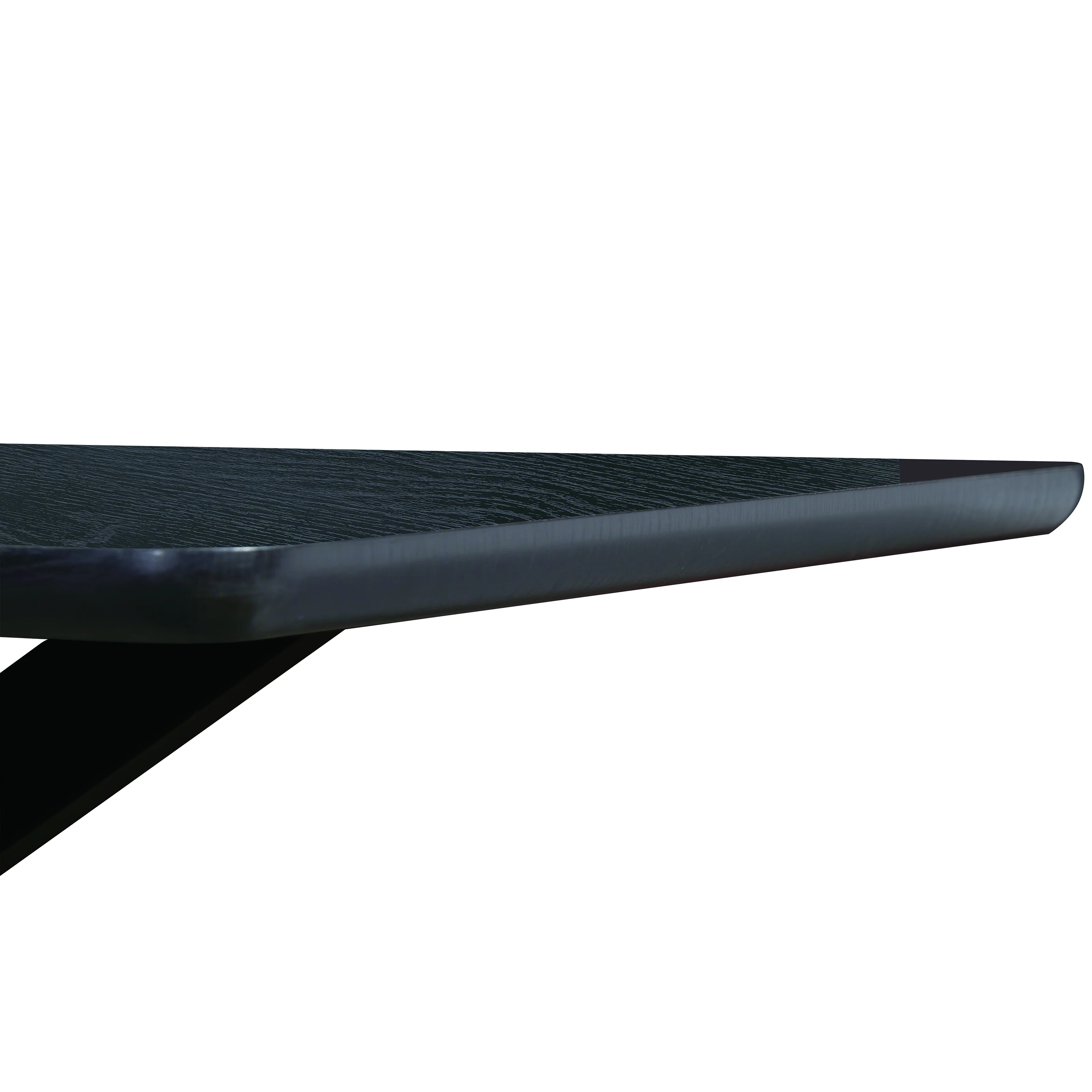 5-Piece Dining Set with 63" Rectangular Dining Table in Ebony with 4 Velvet Dining Chairs in Black Steel Legs in Beige