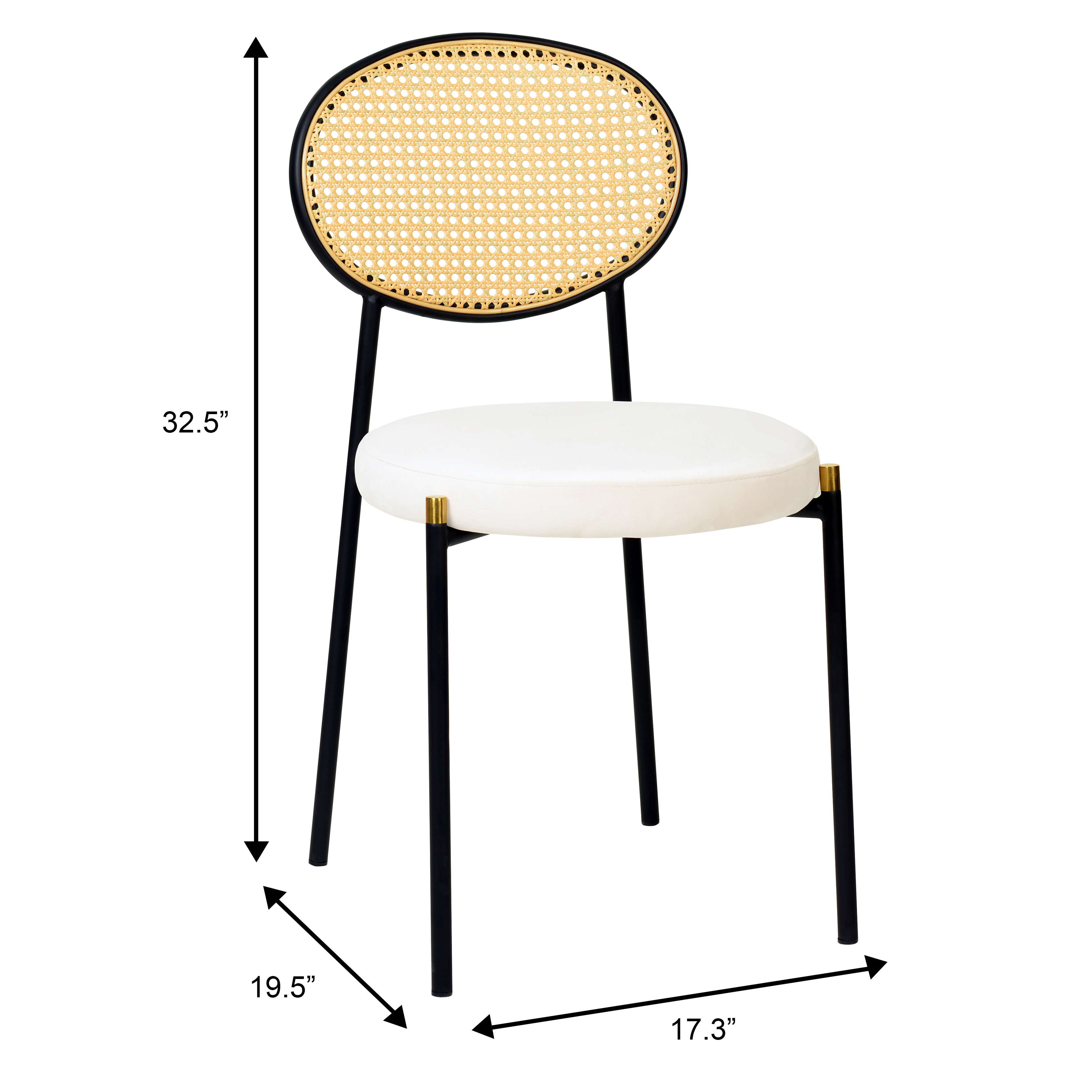 5-Piece Dining Set with 36" Round Dining Table Black Sintered Stone Top and Black Pedestal with 4 Velvet Dining Chairs in Black Steel Legs in Beige