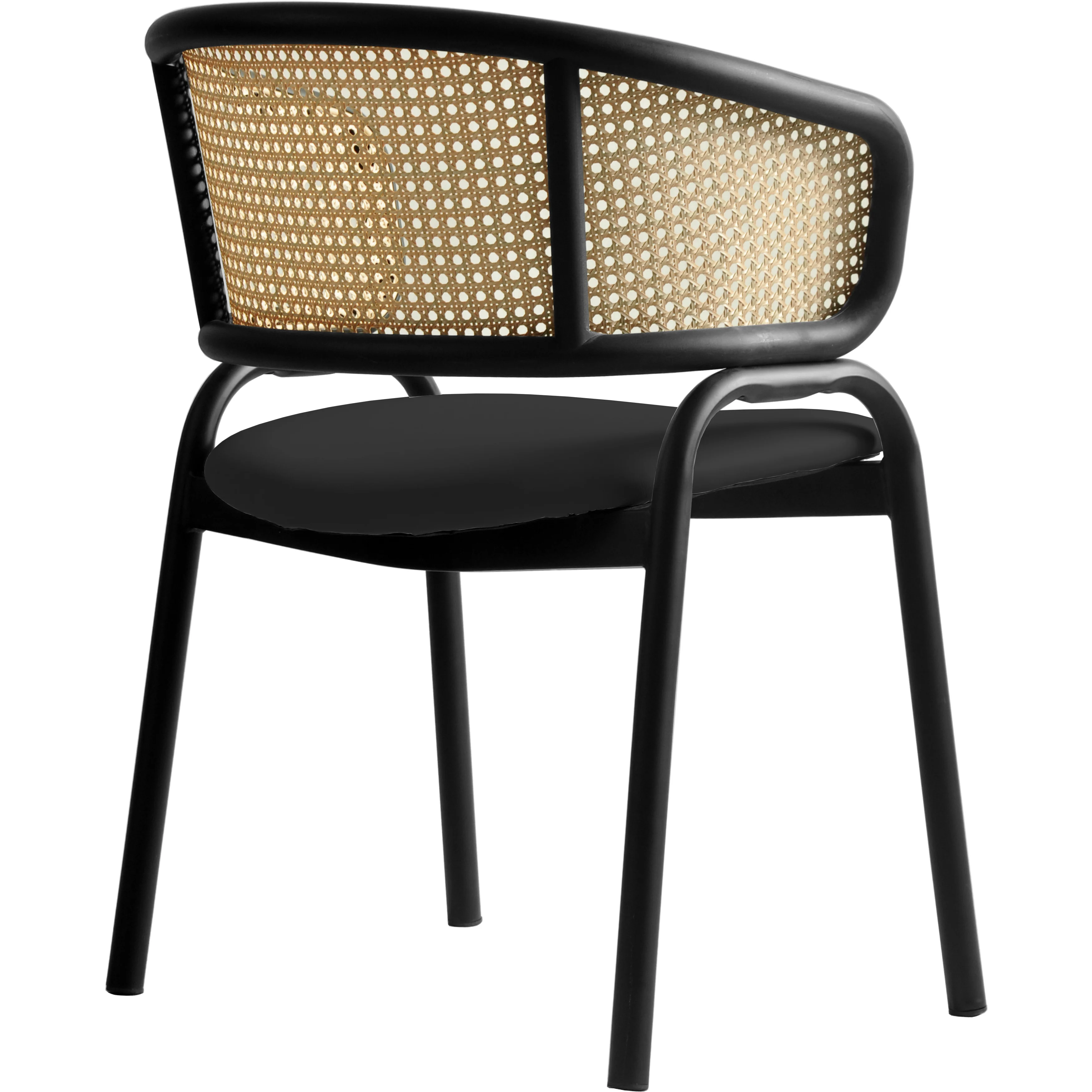 Ervilla - Dining Chair - Black Leather