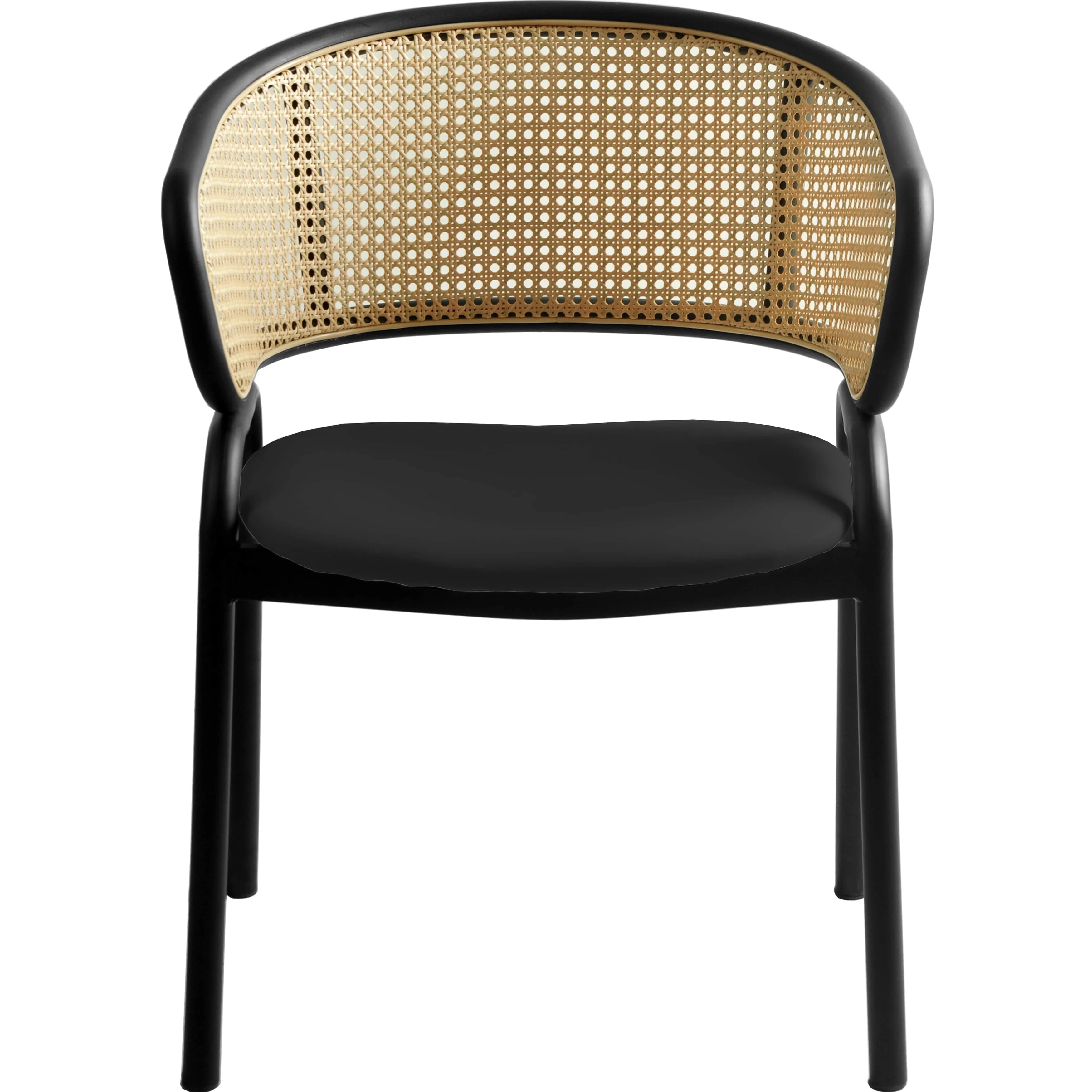 Ervilla - Dining Chair - Black Leather