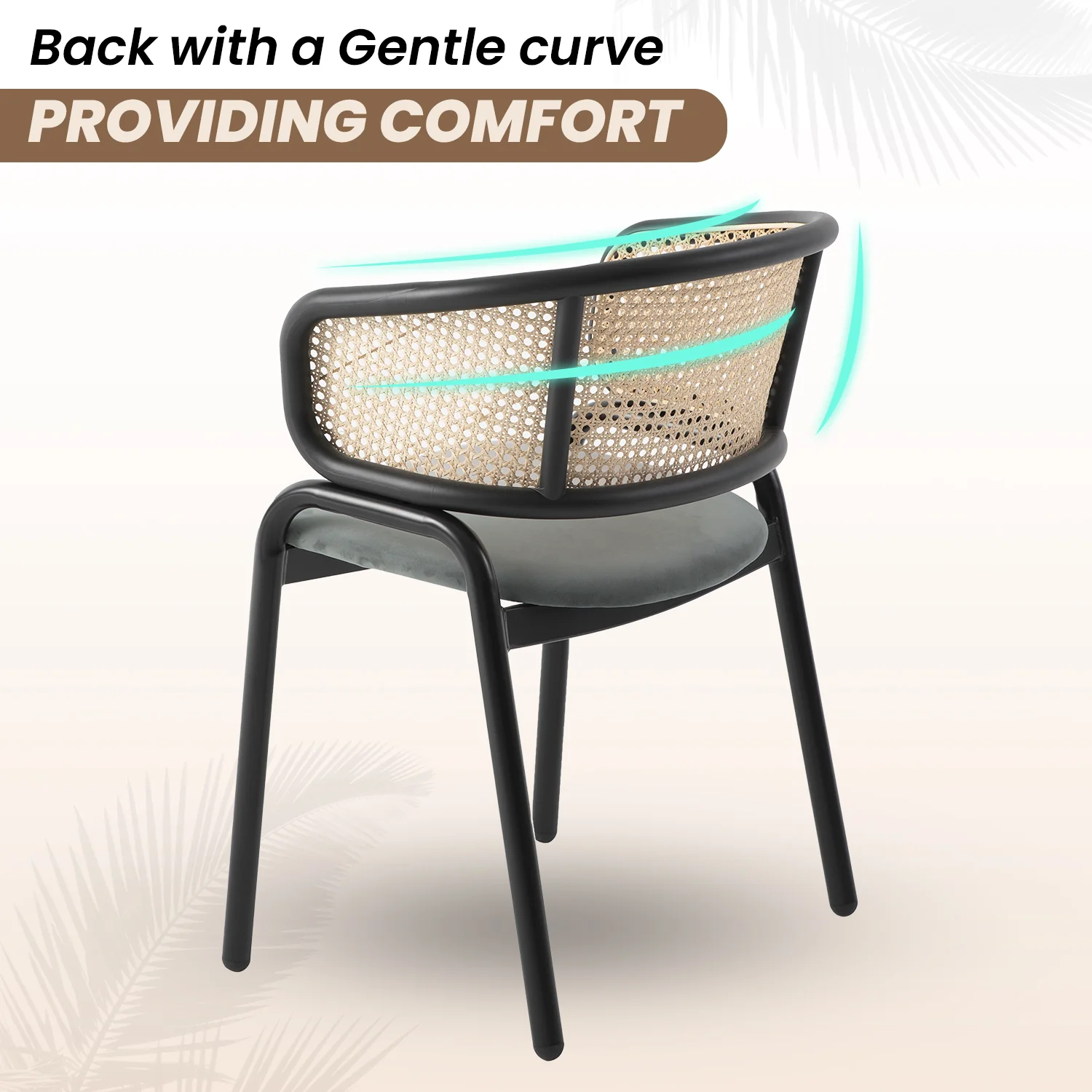 Ervilla - Dining Chair - Grey Leather