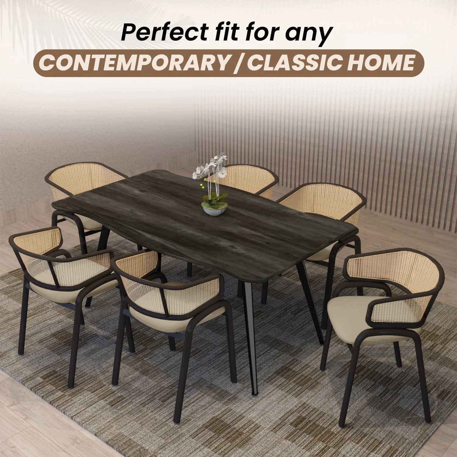 Ervilla - Dining Chair - Taupe Leather