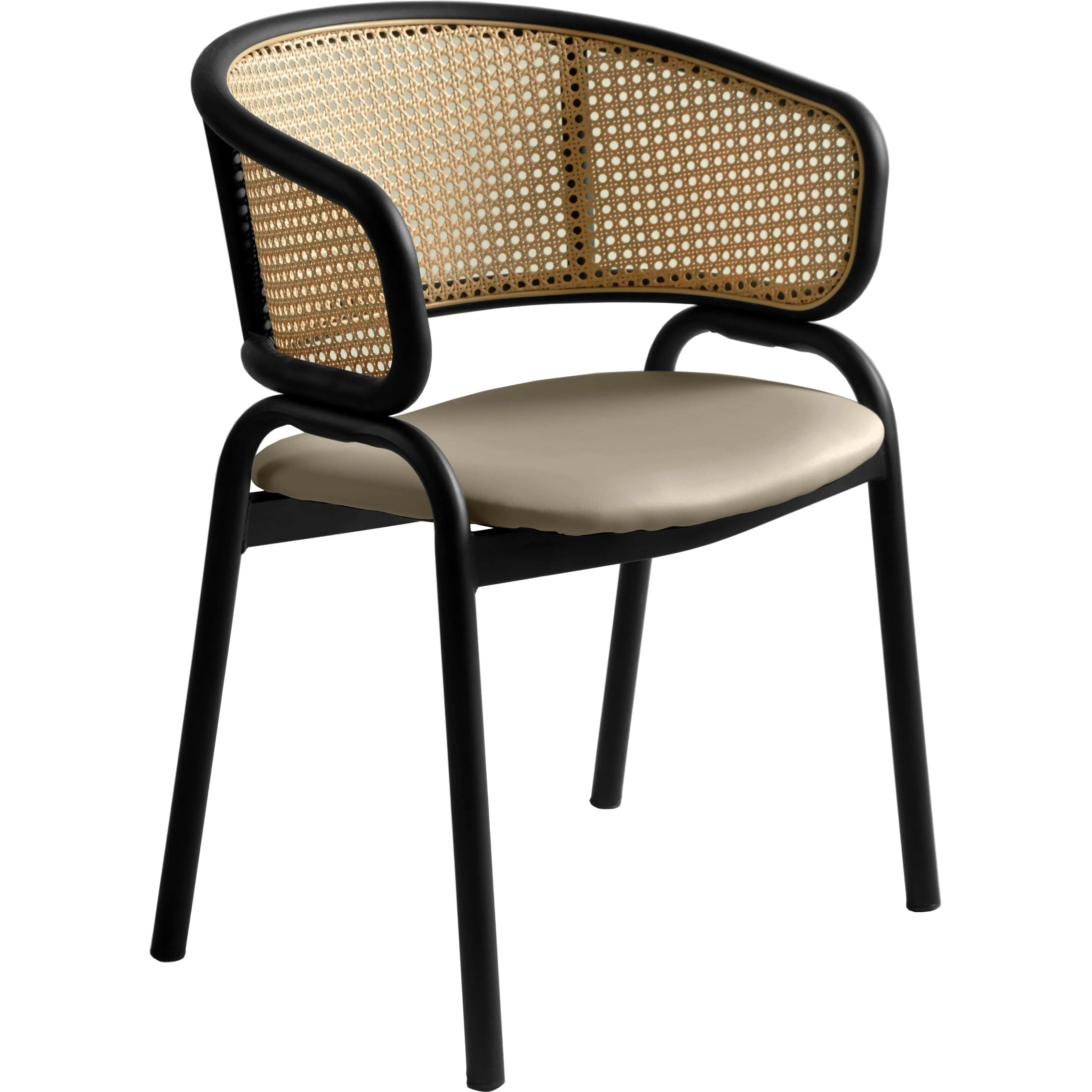 Ervilla - Dining Chair - Taupe Leather