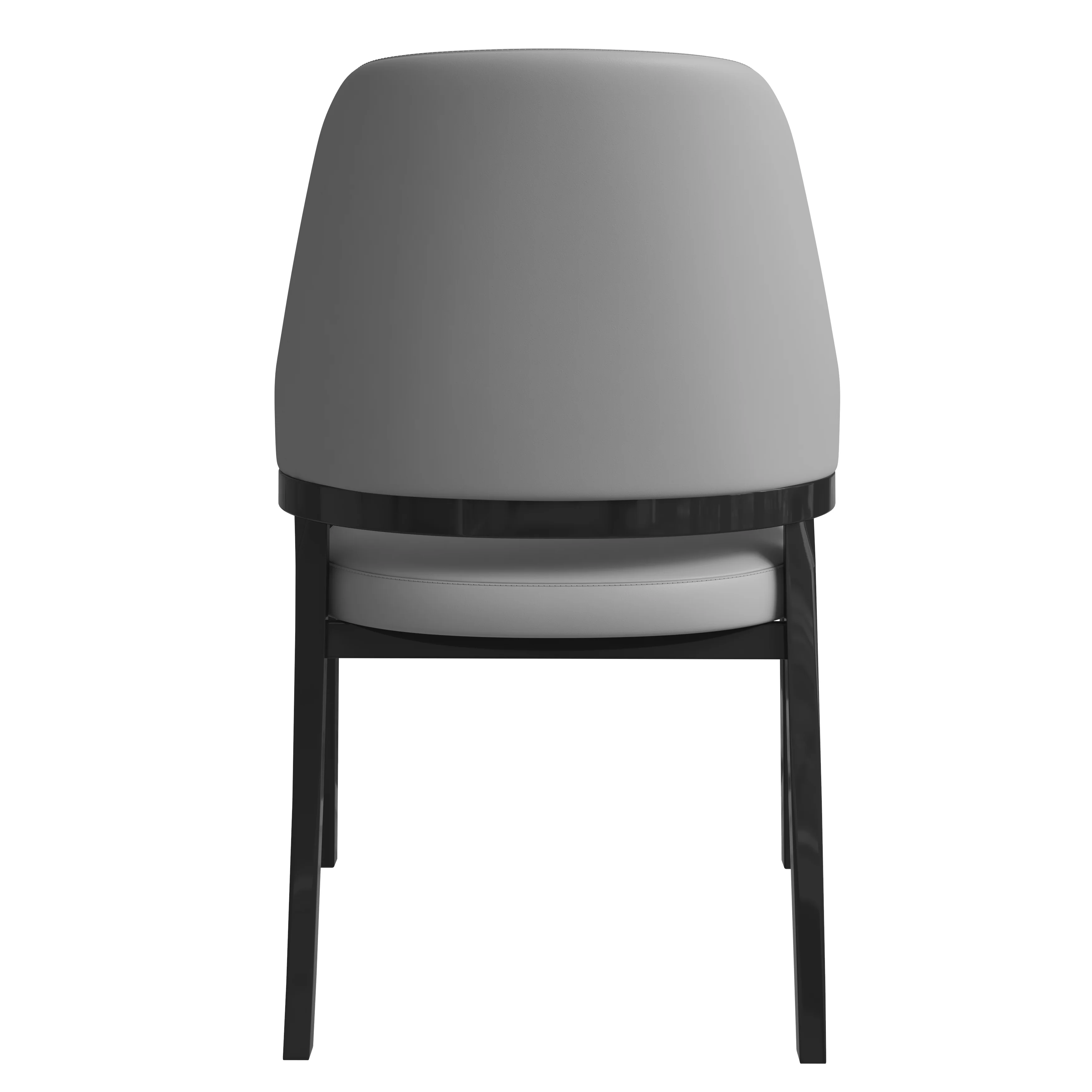 Ethora Collection Modern Wooden Dining Chair in Grey