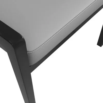 Ethora Collection Modern Wooden Dining Chair in Grey