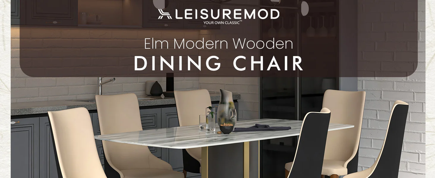 Elm Collection Modern Wooden Dining Chair In Black Velvet