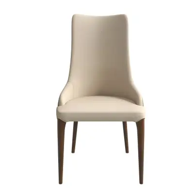 Elm Collection Modern Wooden Dining Chair In Toupe