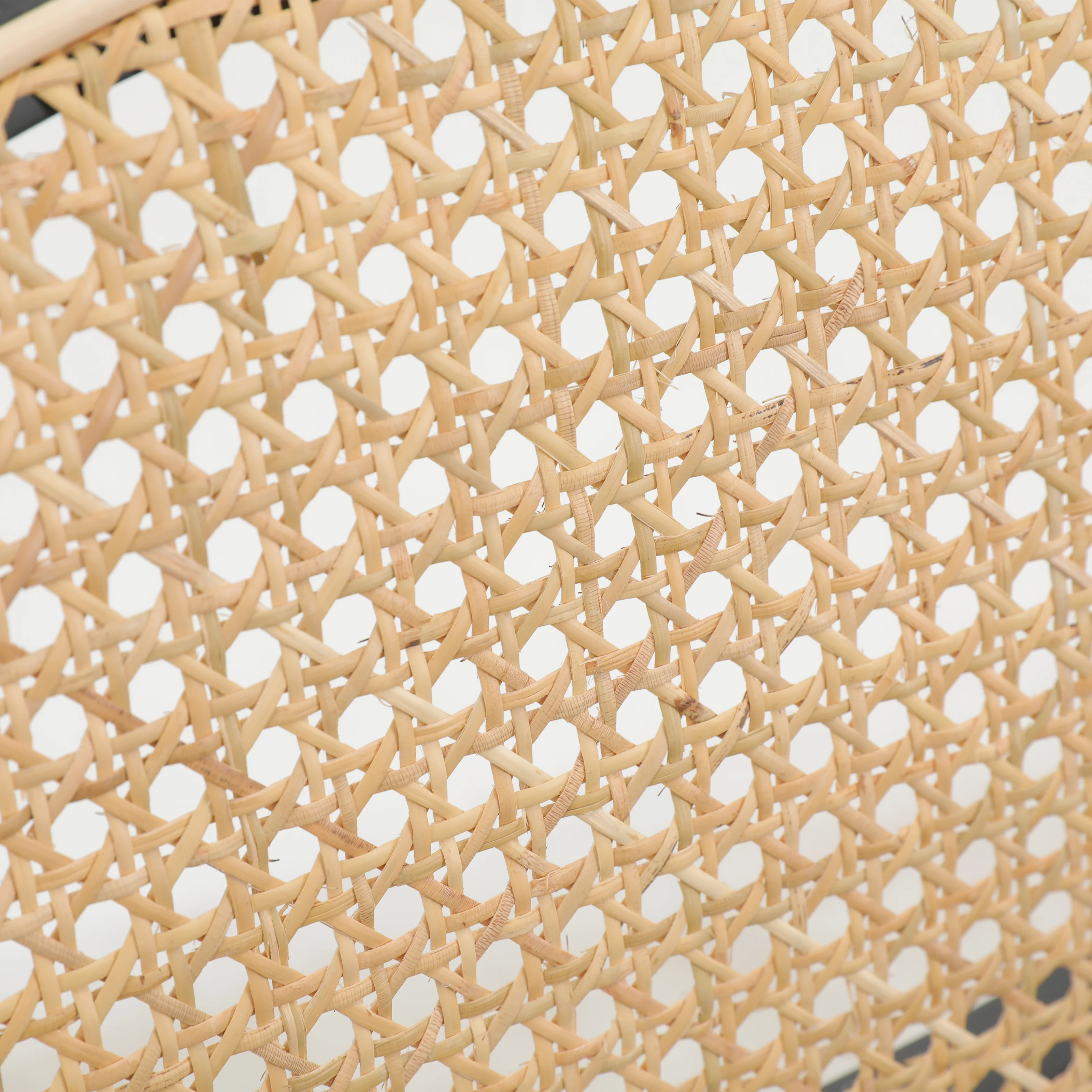 Euston Modern Wicker Bar Stool With Black Steel Frame in Navy Blue