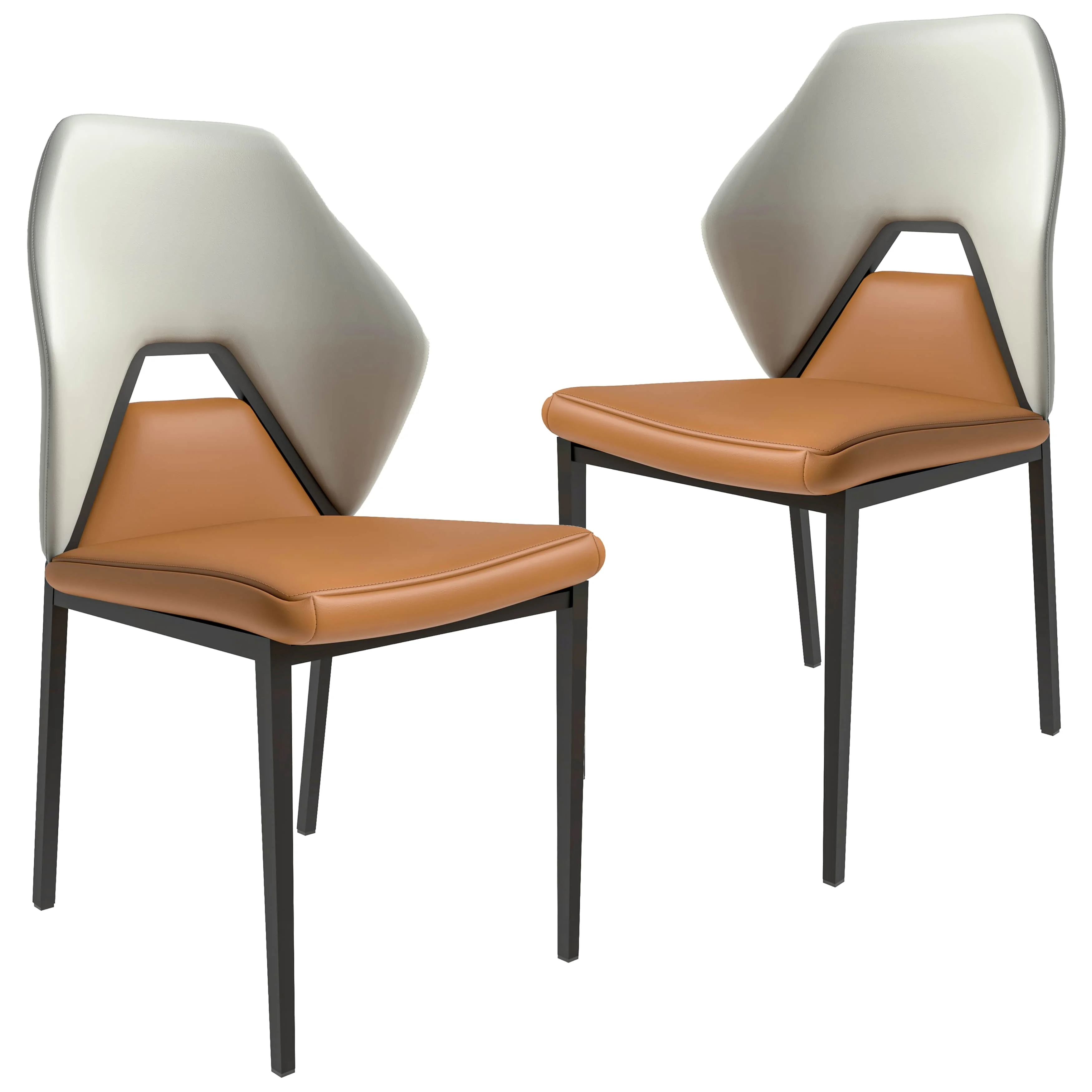 Eclat collection Modern Dining Chair in Brown
