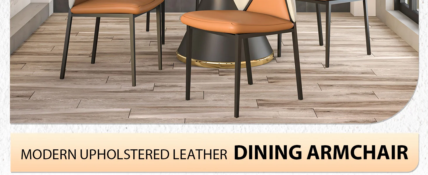 Eclat collection Modern Dining Chair in Brown Set of 4