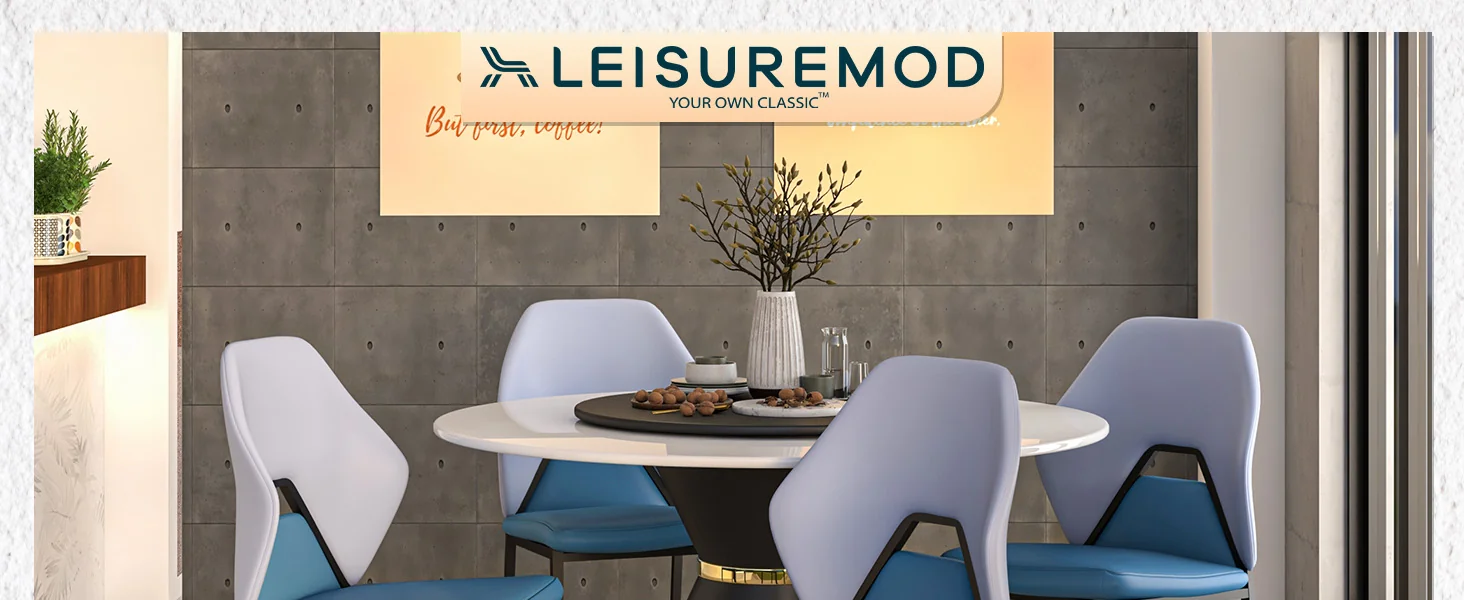 Eclat collection Modern Dining Chair in Blue/Grey