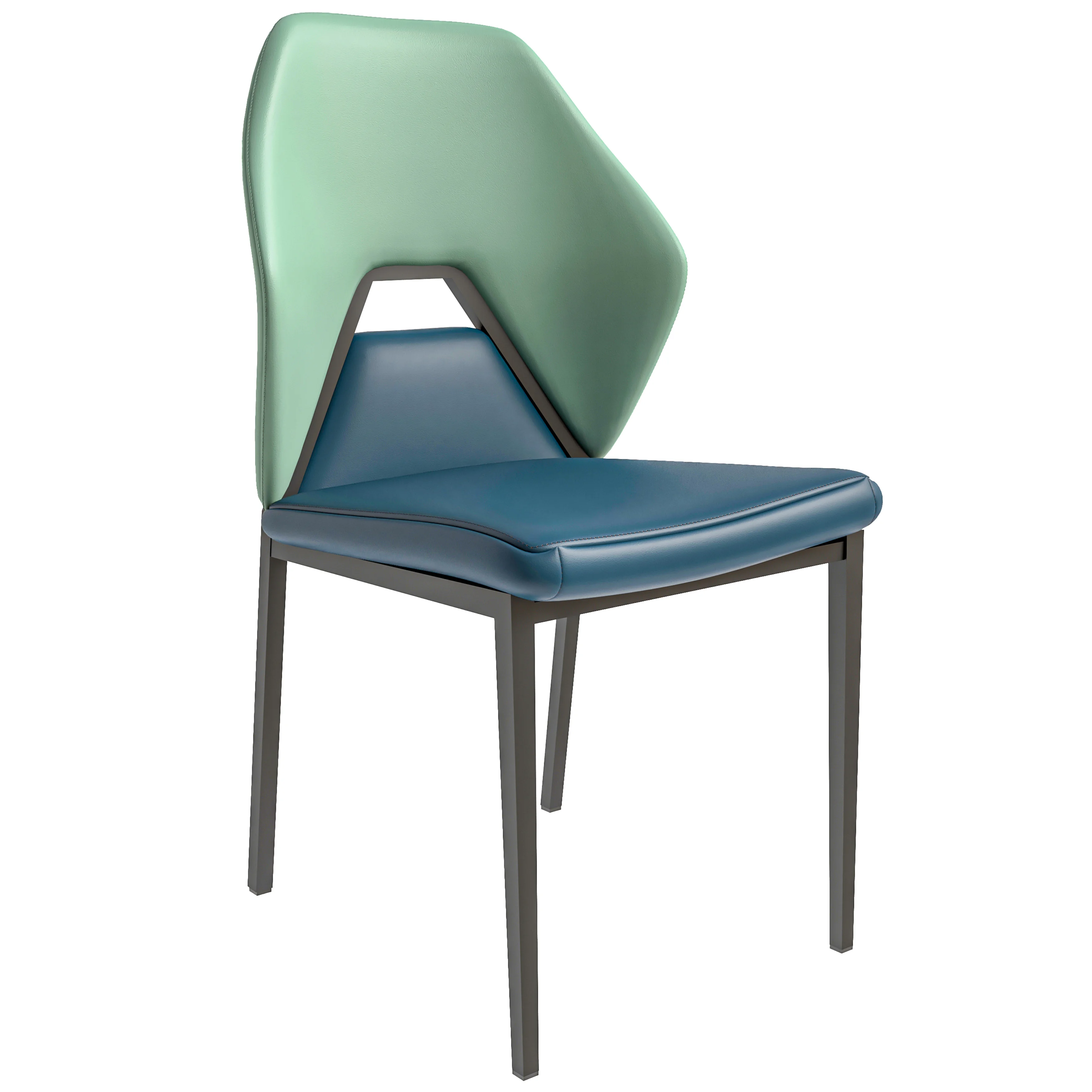 Eclat collection Modern Dining Chair in Green/Blue