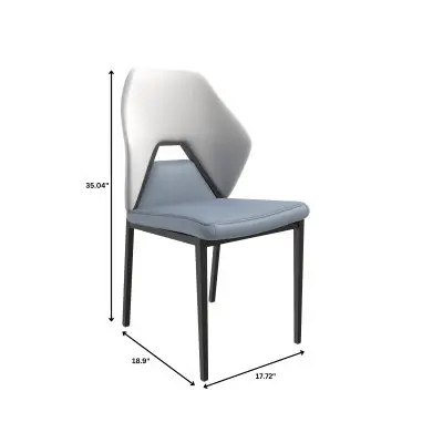 Eclat Collection Modern Dining Chair in Grey
