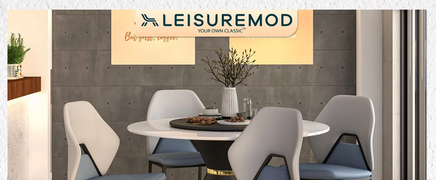 Eclat collection Modern Dining Chair in Grey Set of 4