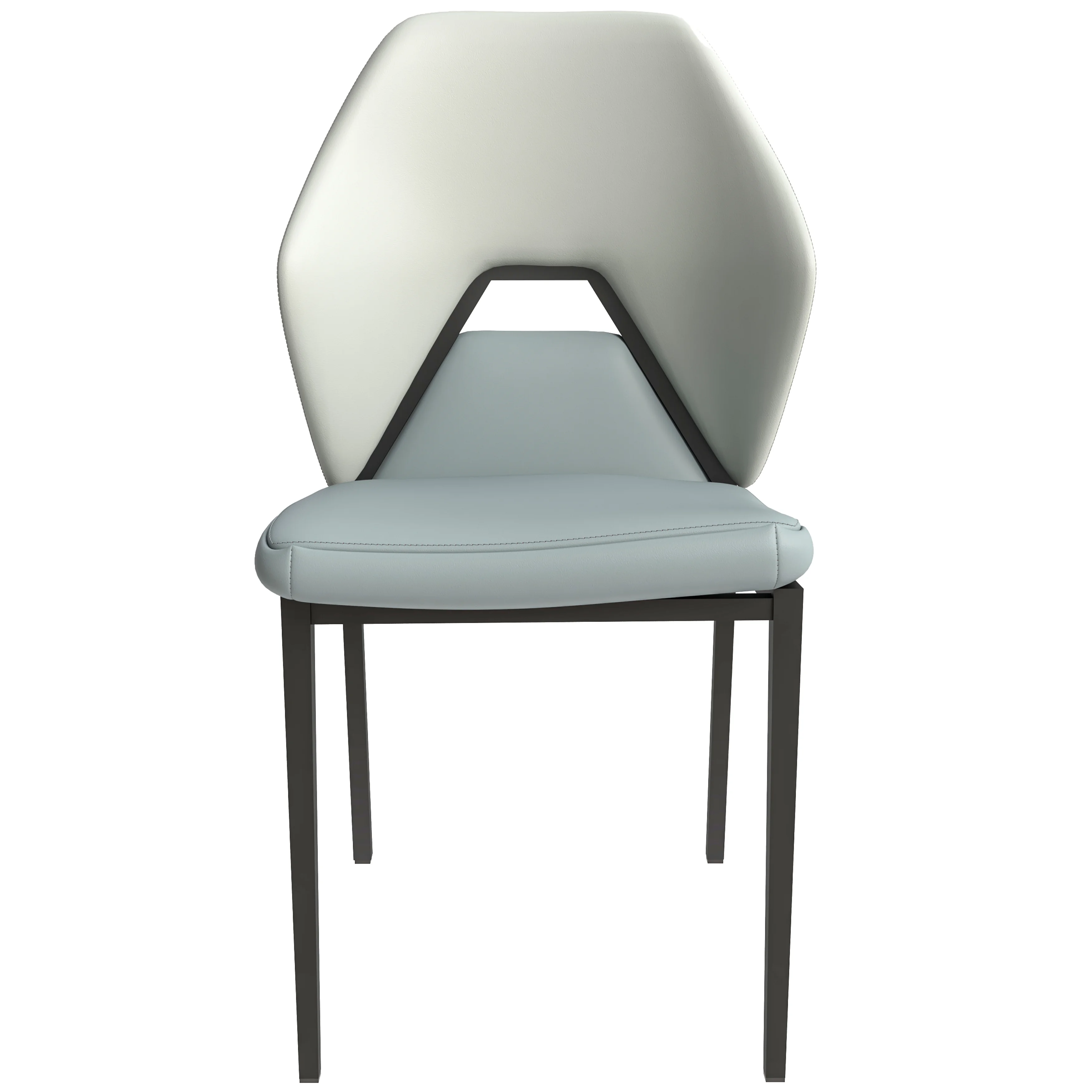 Eclat Collection Modern Dining Chair in White