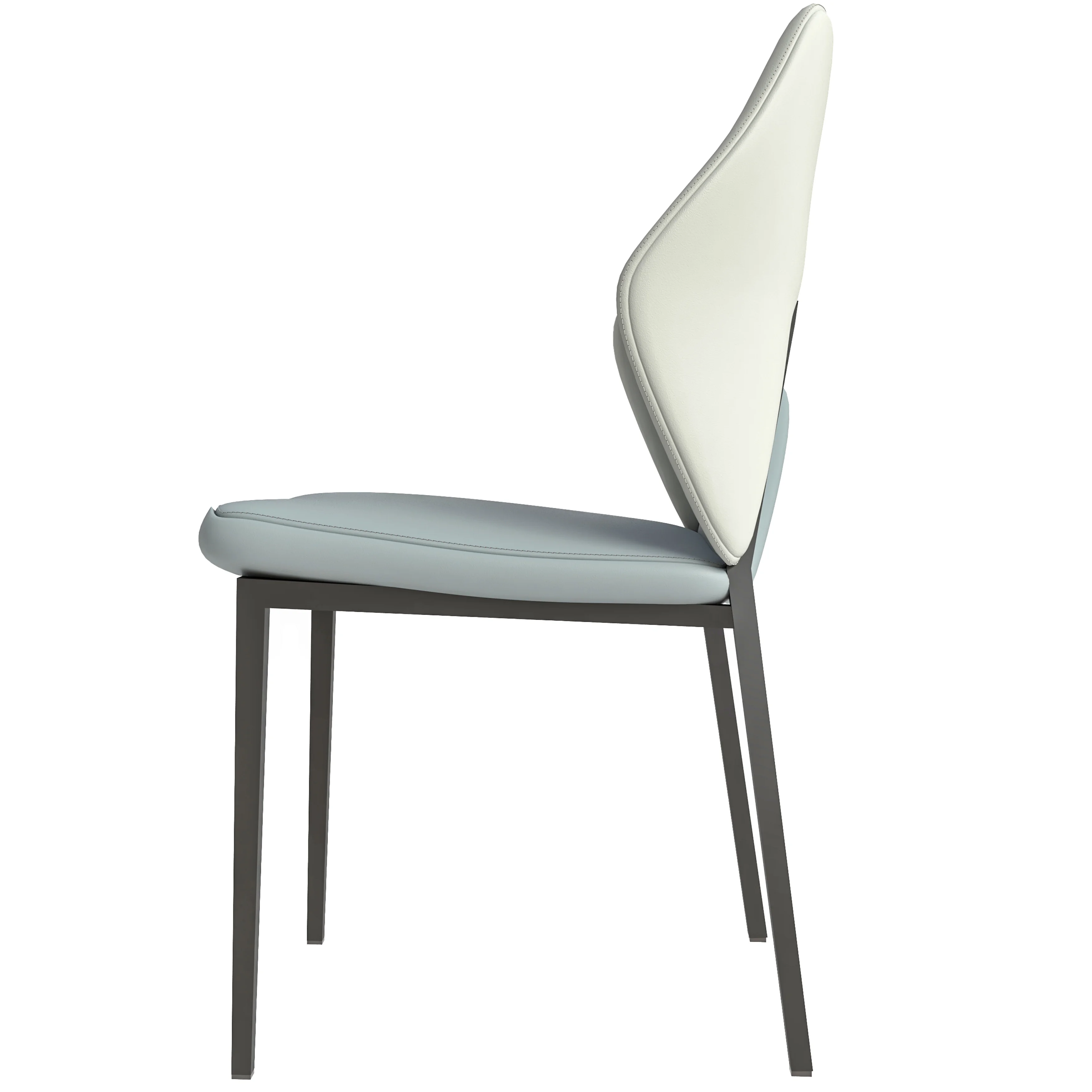 Eclat Collection Modern Dining Chair in White