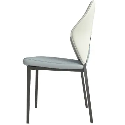 Eclat collection Modern Dining Chair in White Set of 4