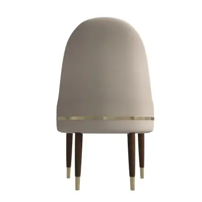 Elara Collection Wooden Dining Chair in Cream