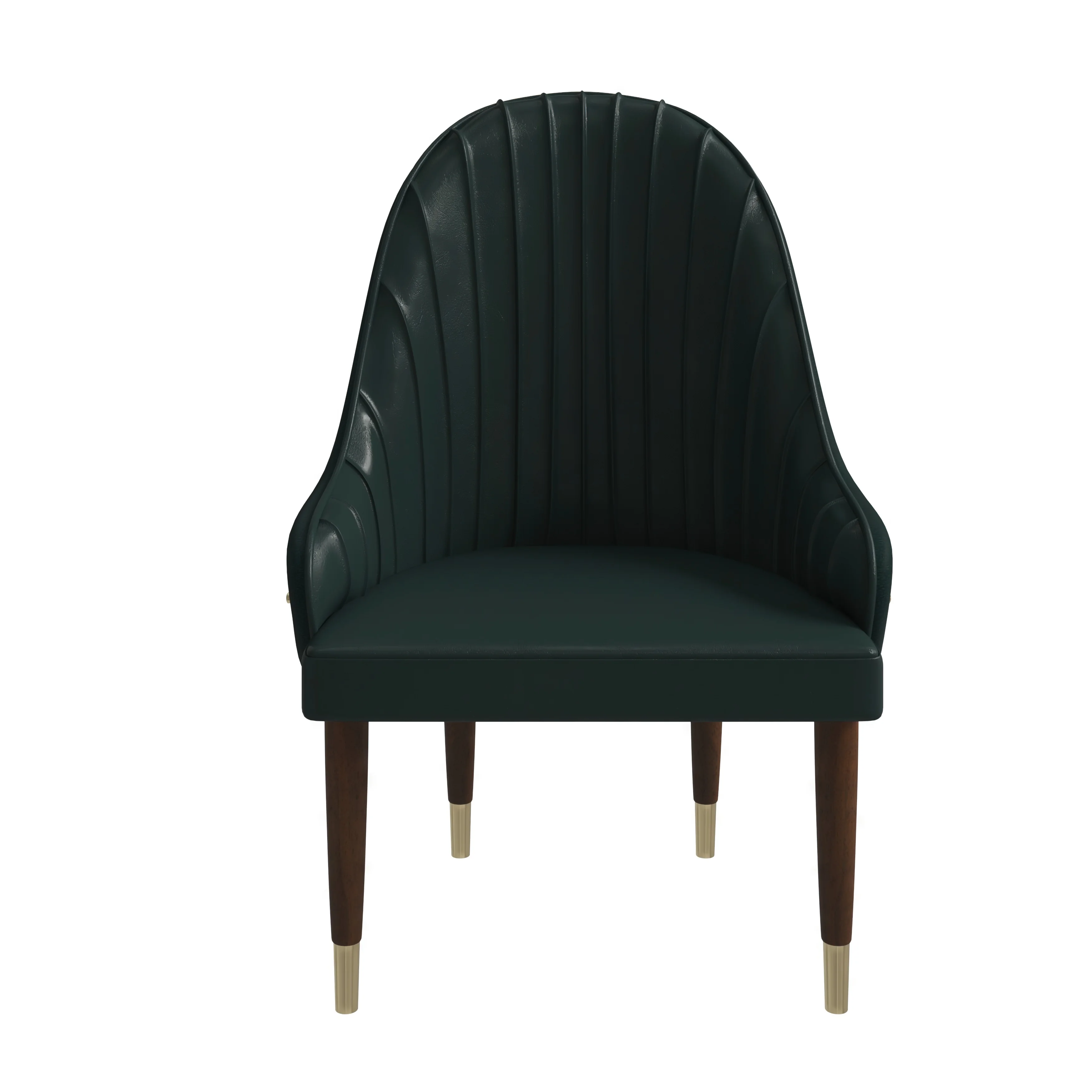 Elara Collection Wooden Dining Chair in Two-Tone Green