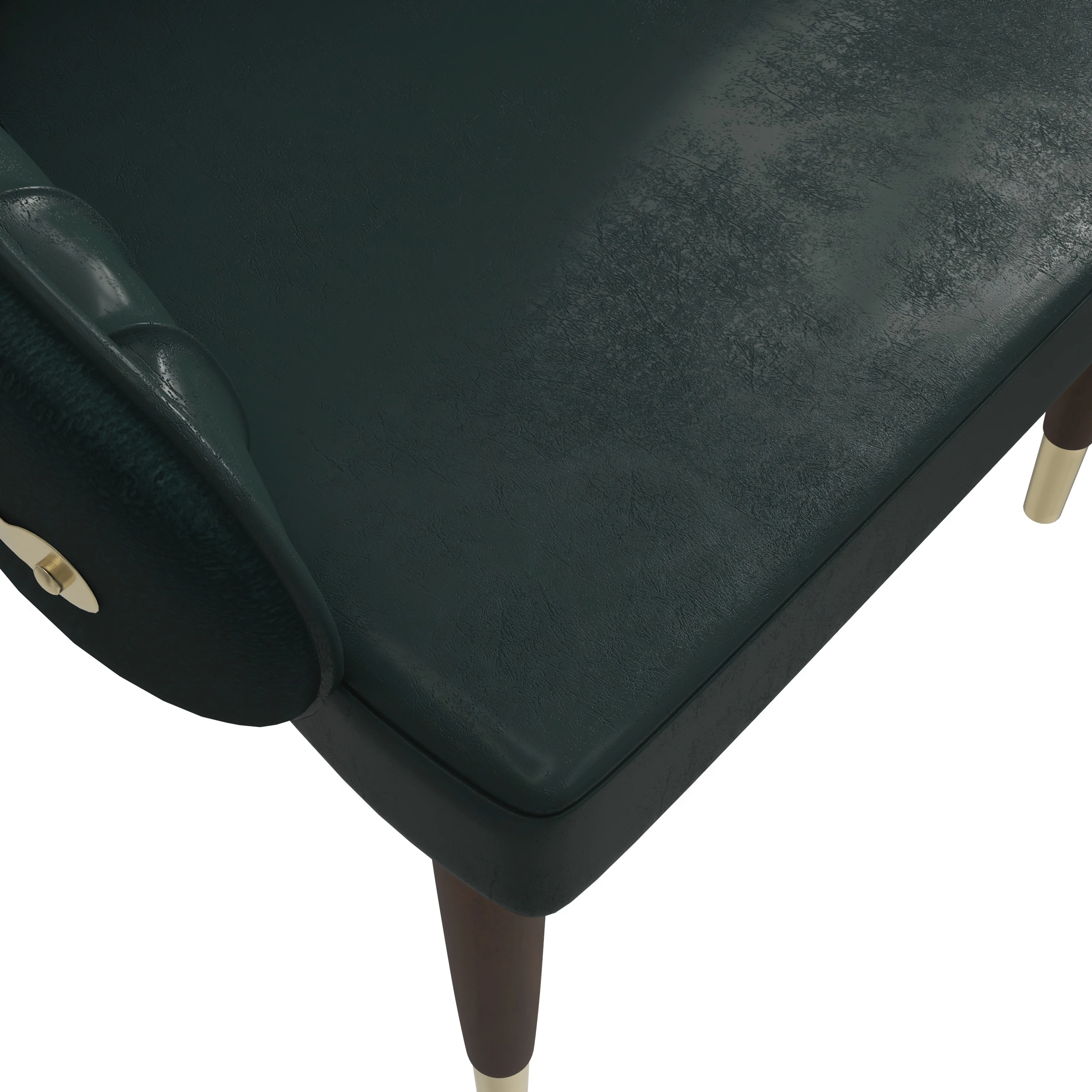 Elara Collection Wooden Dining Chair in Two-Tone Green Set of 2