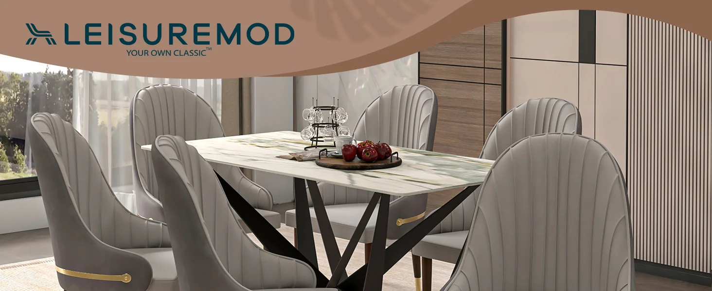 Elara Collection Wooden Dining Chair in Two-Tone Grey