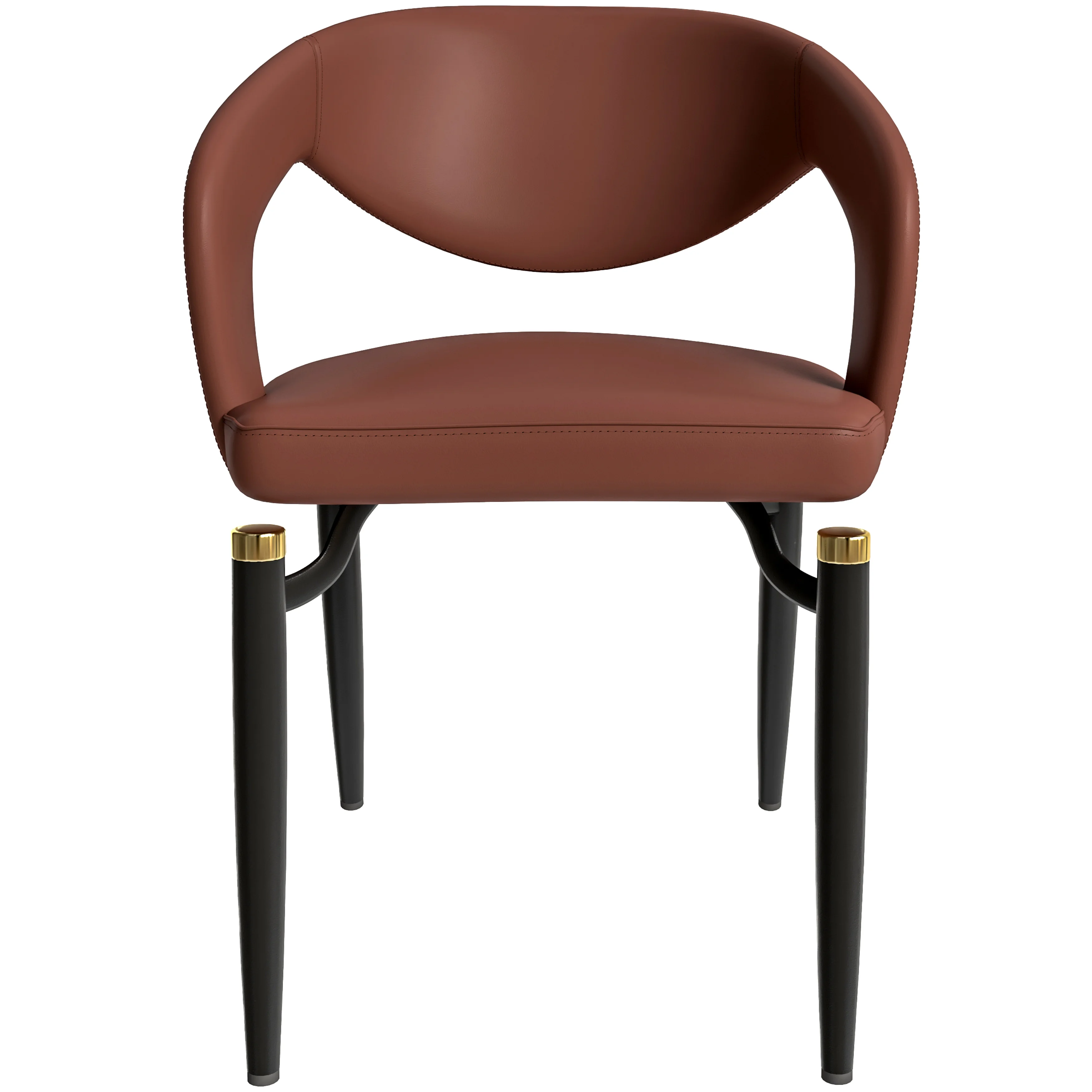 Entice Collection Modern Dining Chair in Brown