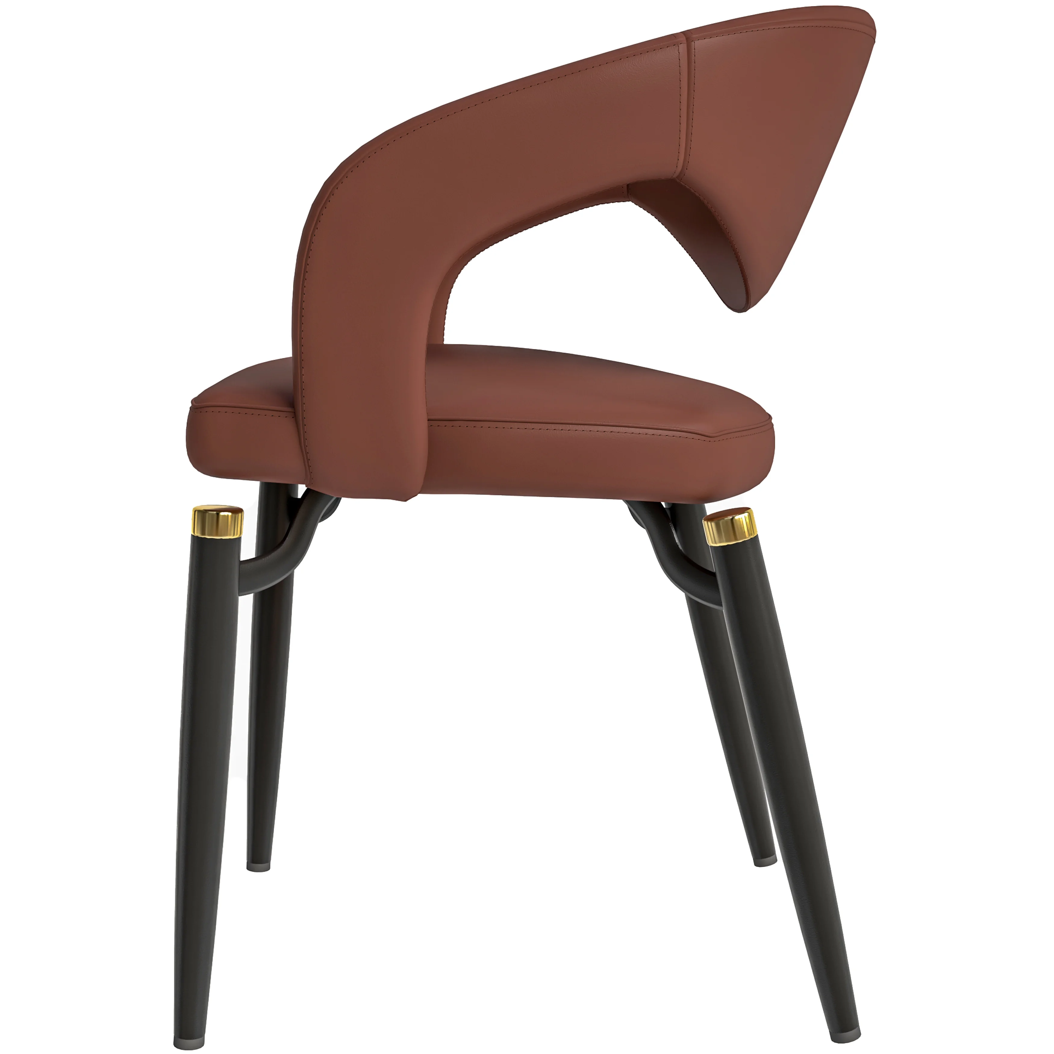 Entice Collection Modern Dining Chair in Brown