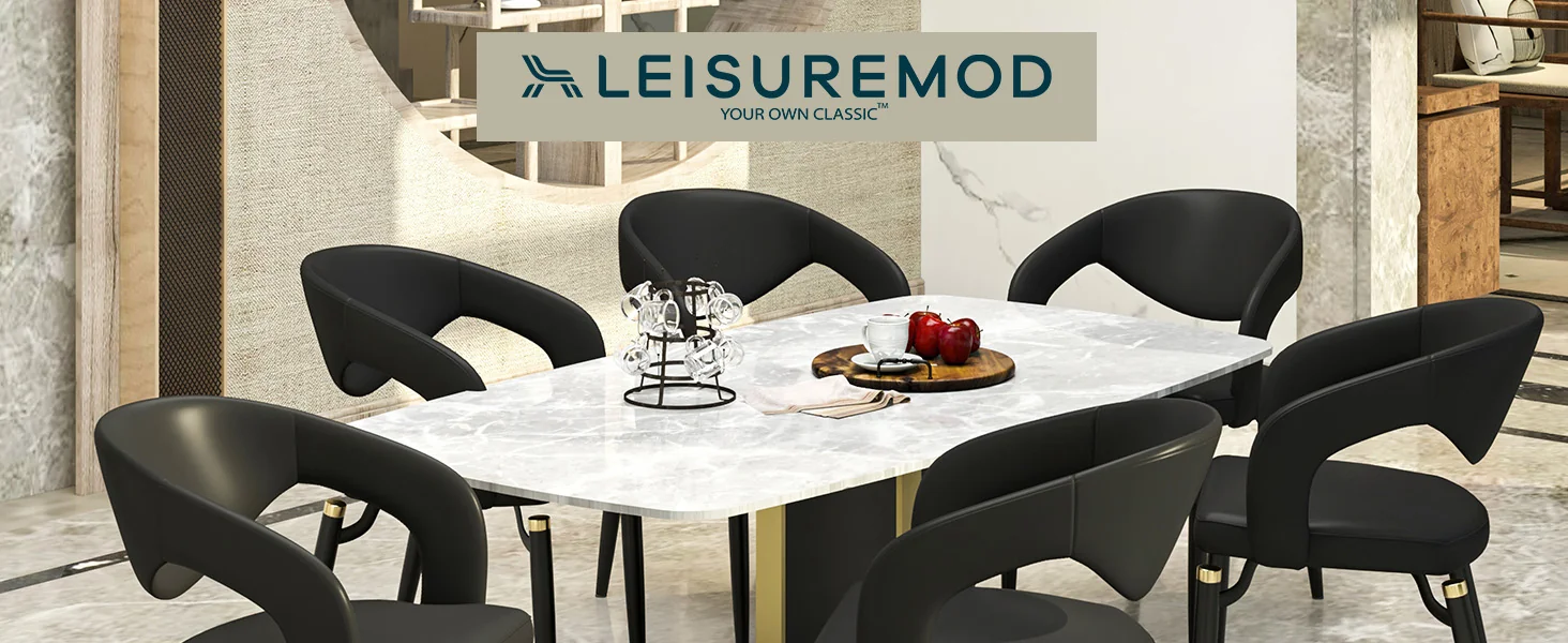 Entice Collection Modern Dining Chair Set of 2 in Charcoal Black