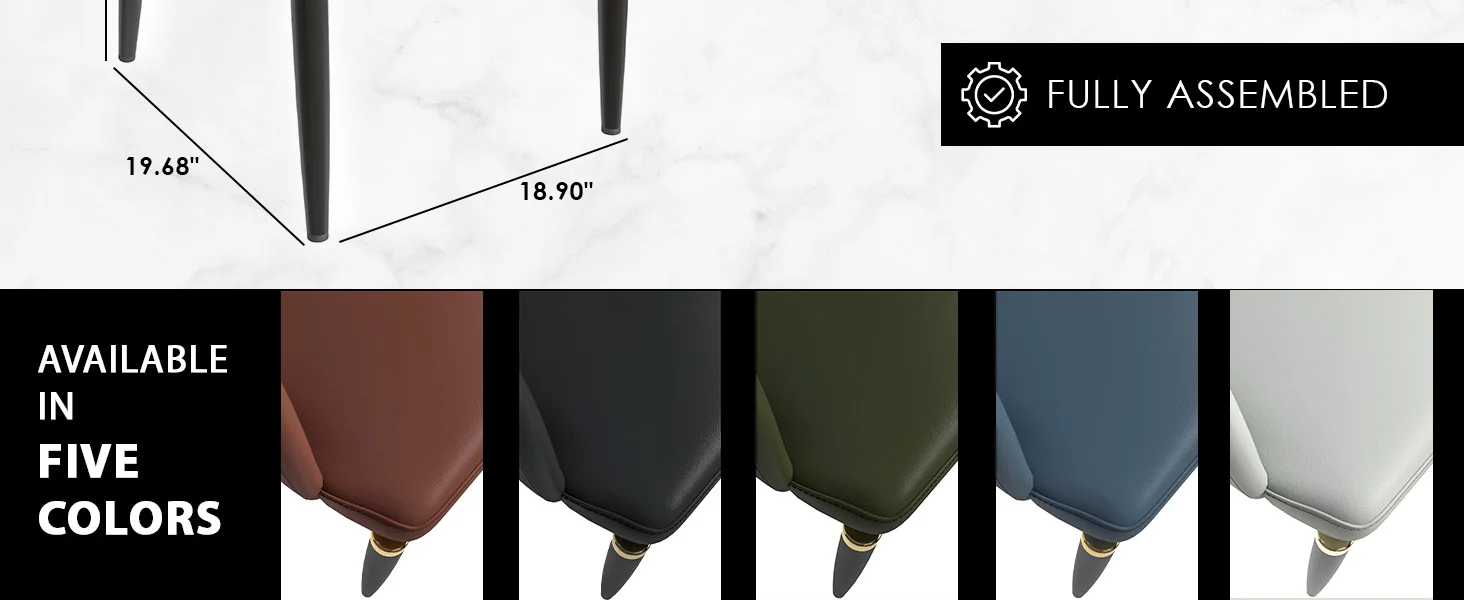 Entice Collection Modern Dining Chair in Charcoal Black