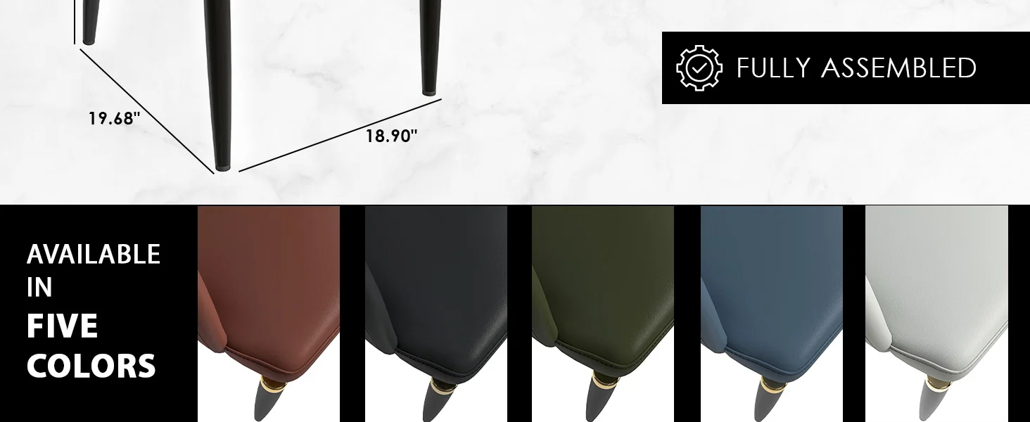 Entice Collection Modern Dining Chair Set of 2 in Green