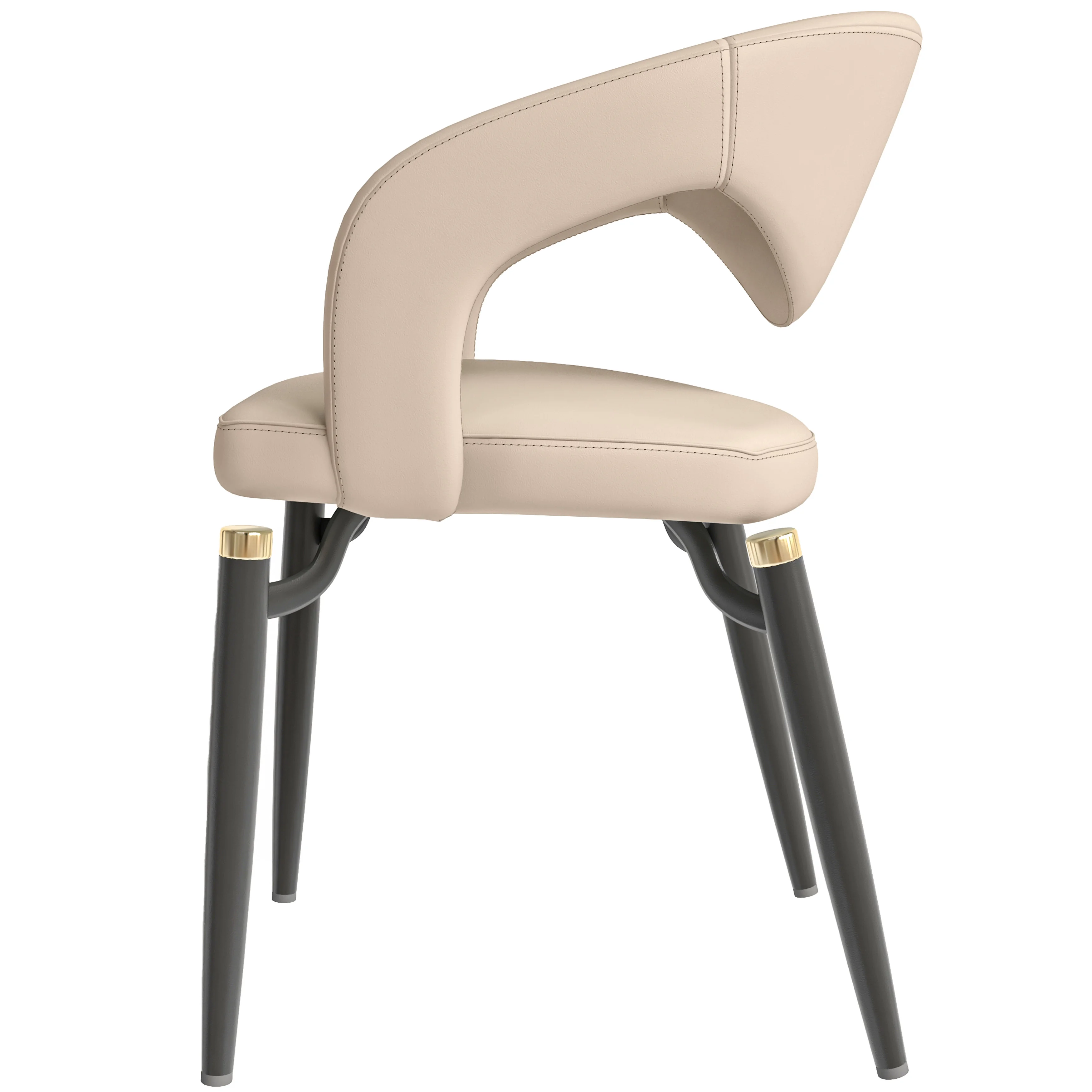 Entice Collection Modern Dining Chair Set of 2 in Grey