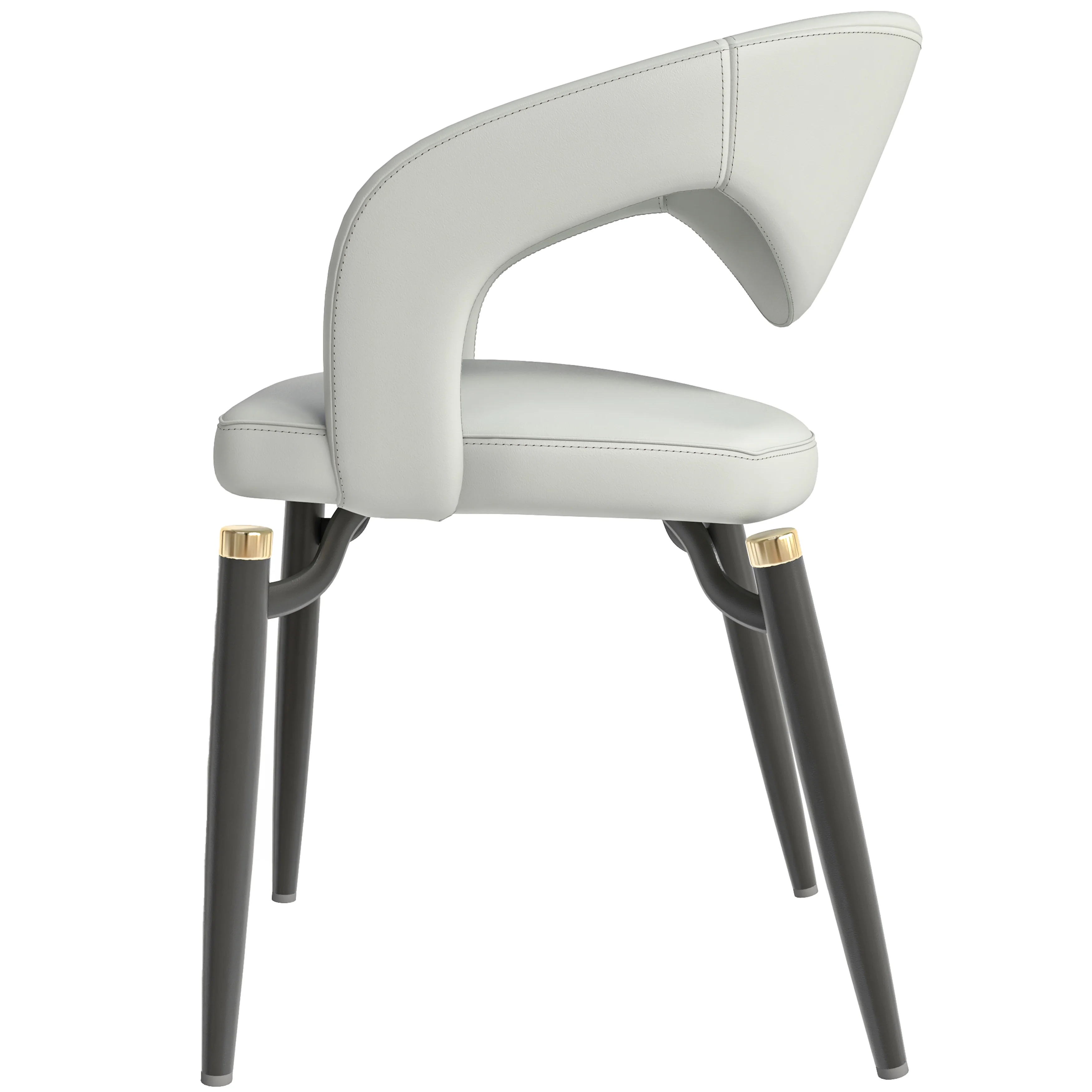Entice Collection Modern Dining Chair in Grey