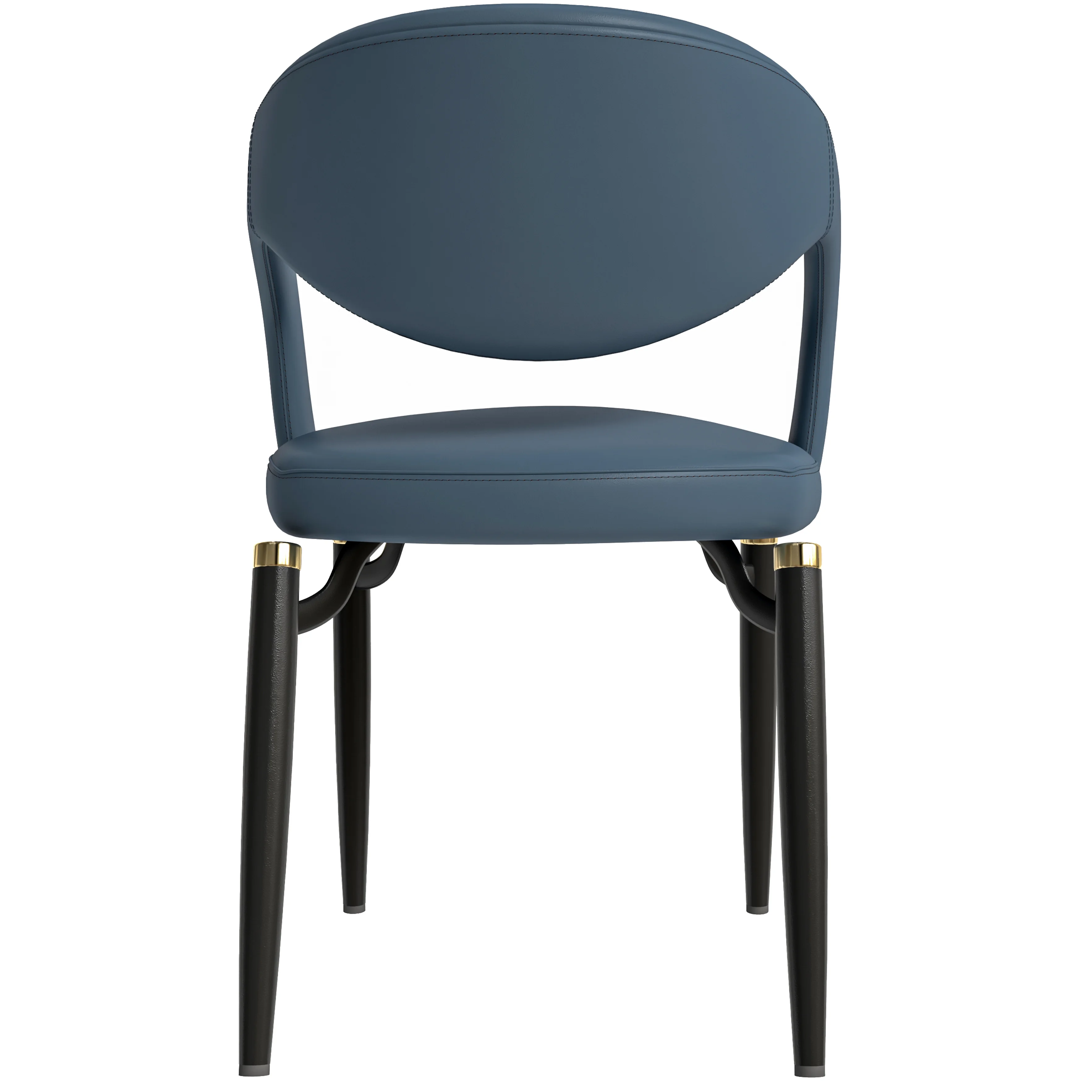 Entice Collection Modern Dining Chair Set of 2 in Blue