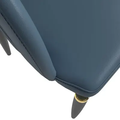 Entice Collection Modern Dining Chair Set of 2 in Blue