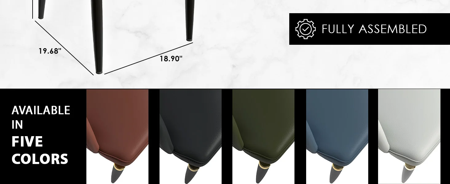 Entice Collection Modern Dining Chair in Blue