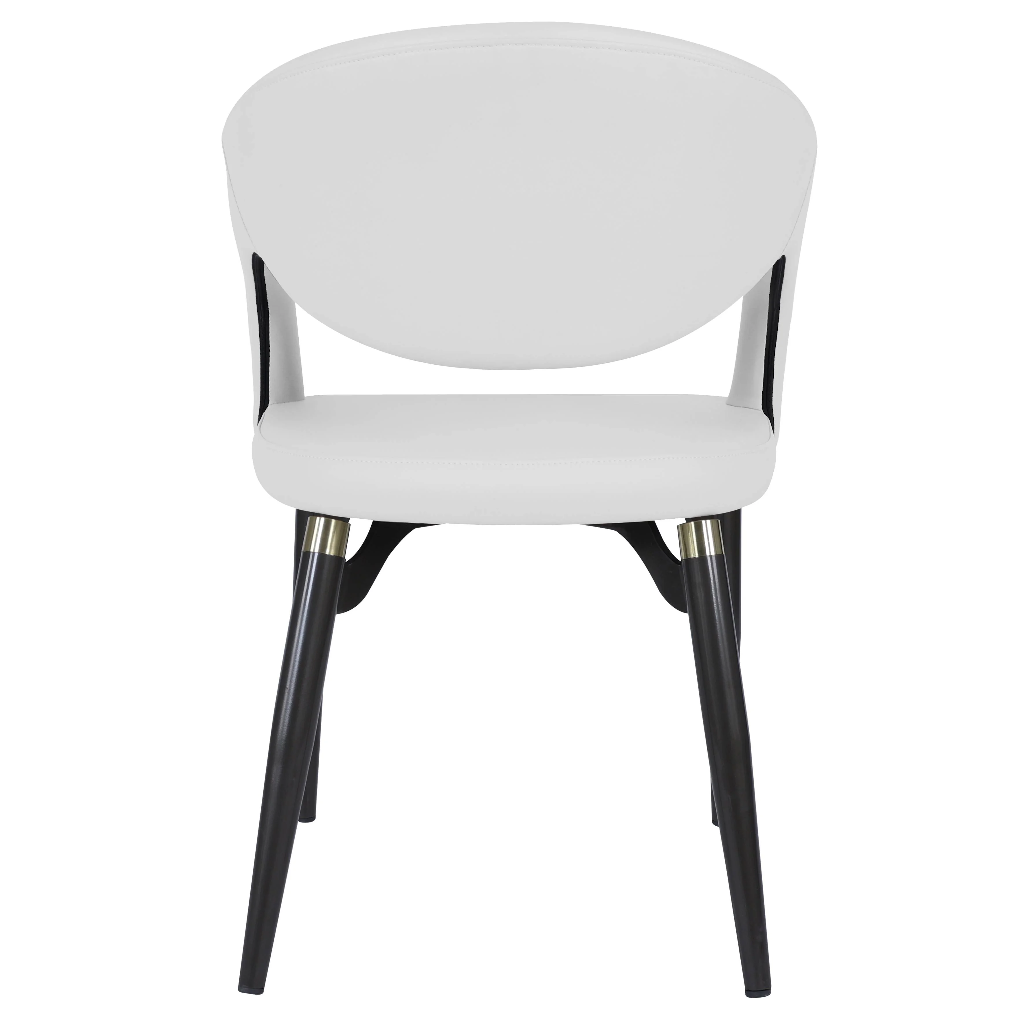 Entice Collection Modern Dining Chair Set of 4 in White