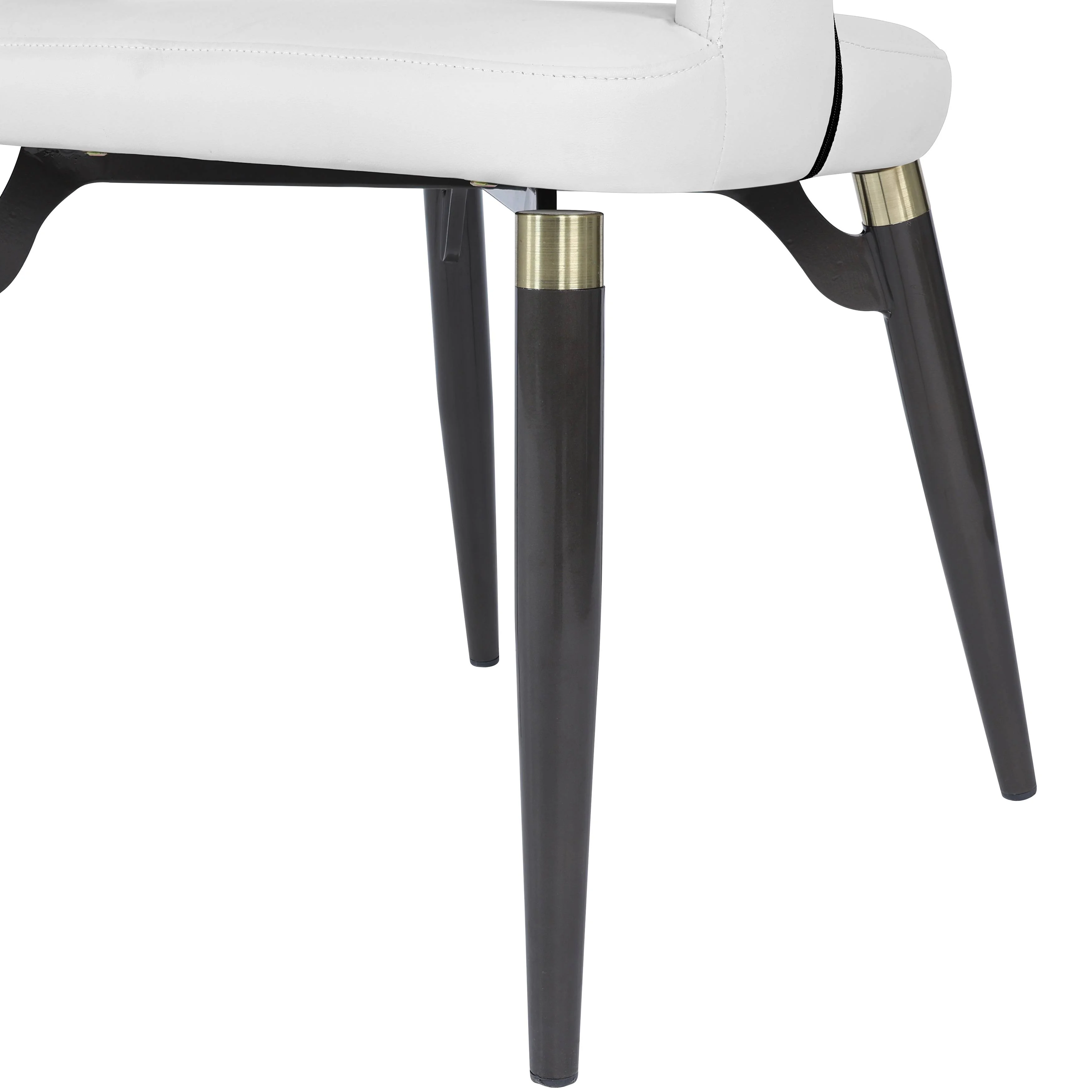 Entice Collection Modern Dining Chair Set of 4 in White