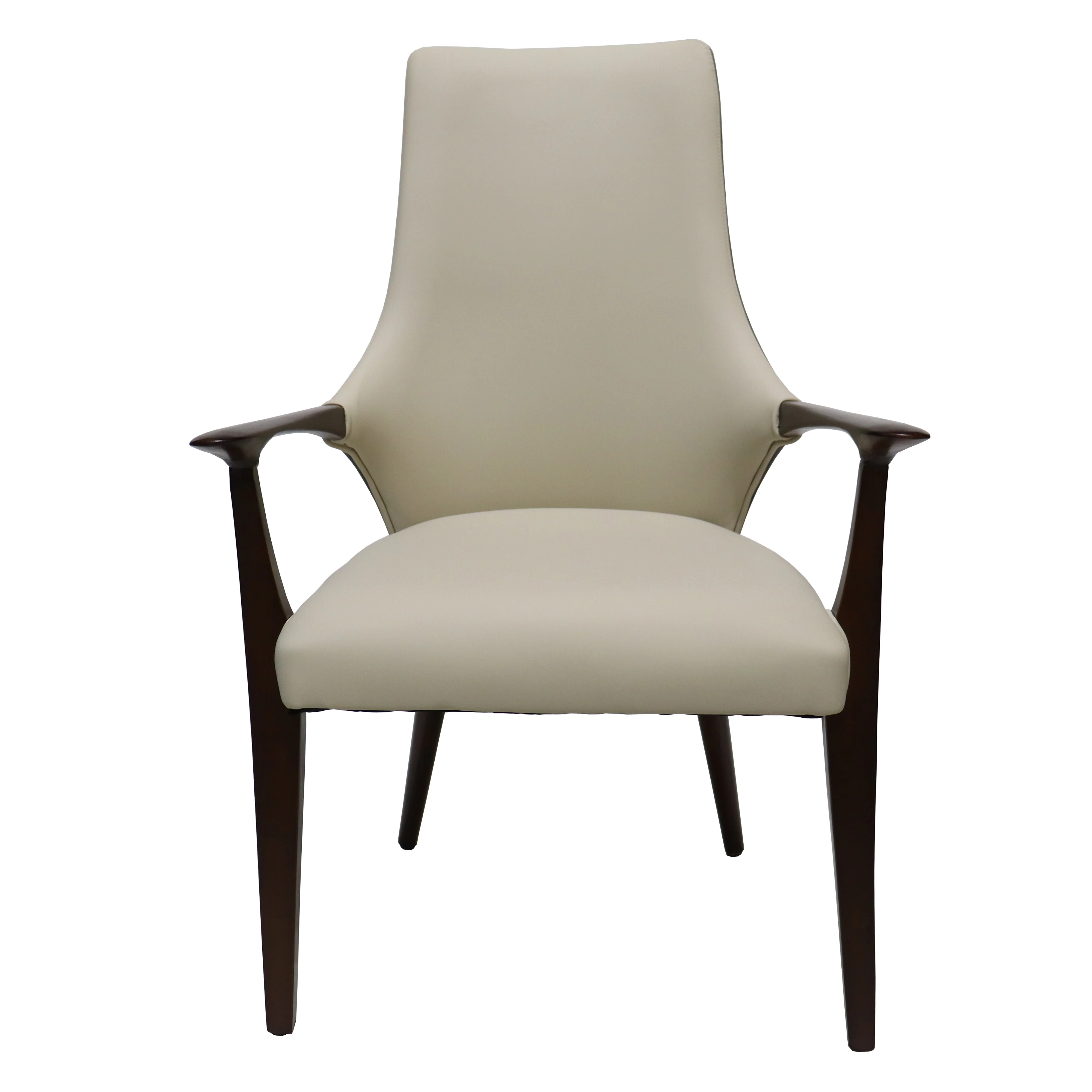 Elm Collection Modern Wooden Dining Arm Chair In Grey