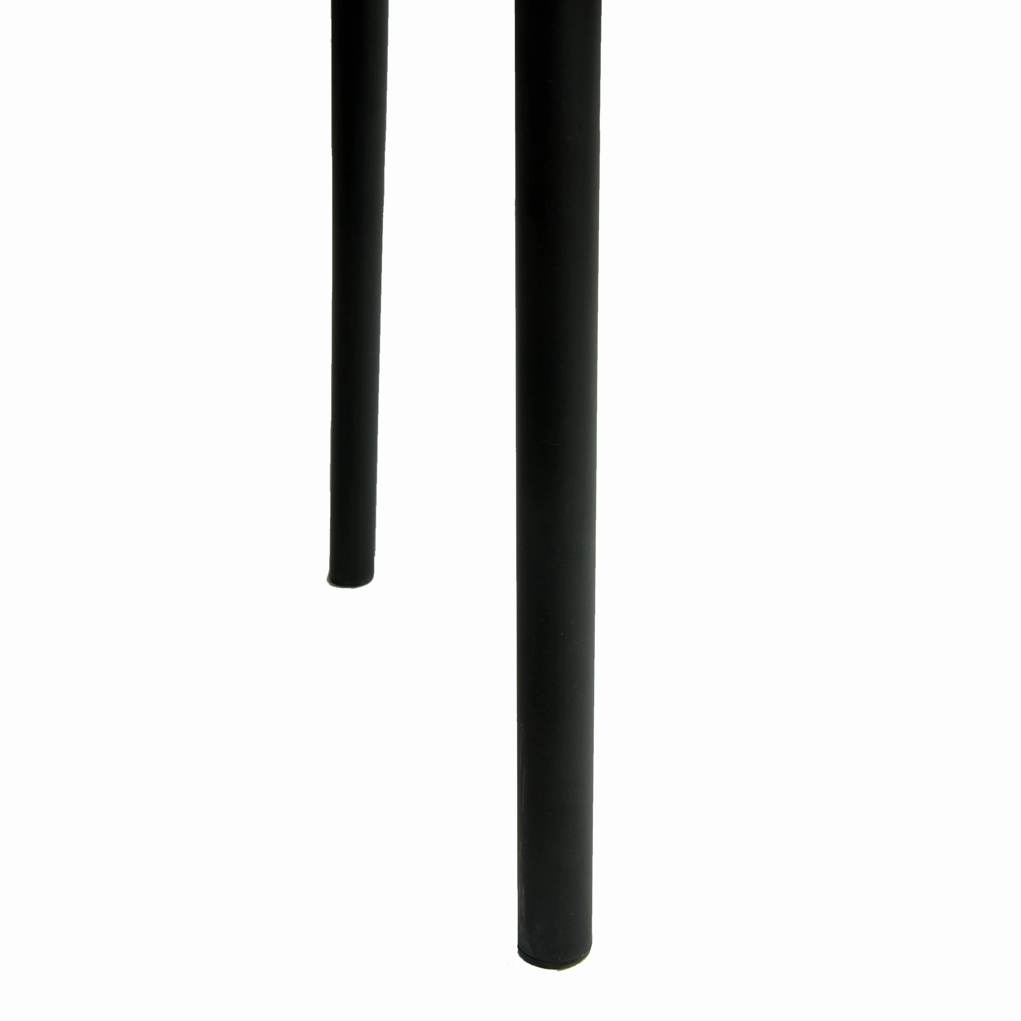 Ervilla Dining Armchair in Black Steel Frame with Black Wicker Back and Black Seat Set of 2