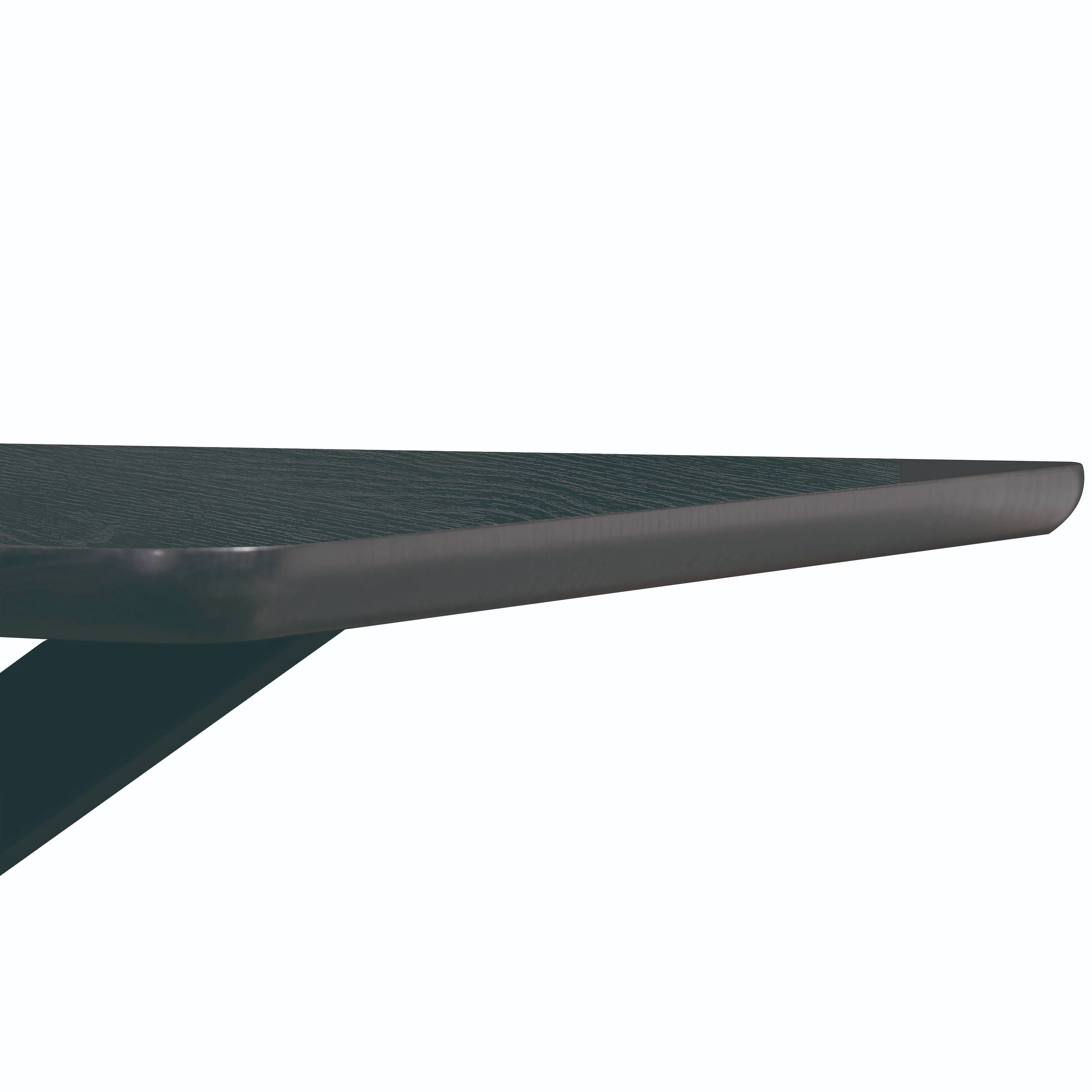 5-Piece Dining Set with 63" Rectangular Dining Table in Ebony with 4 Velvet Dining Chairs in White Steel Legs in Navy Blue