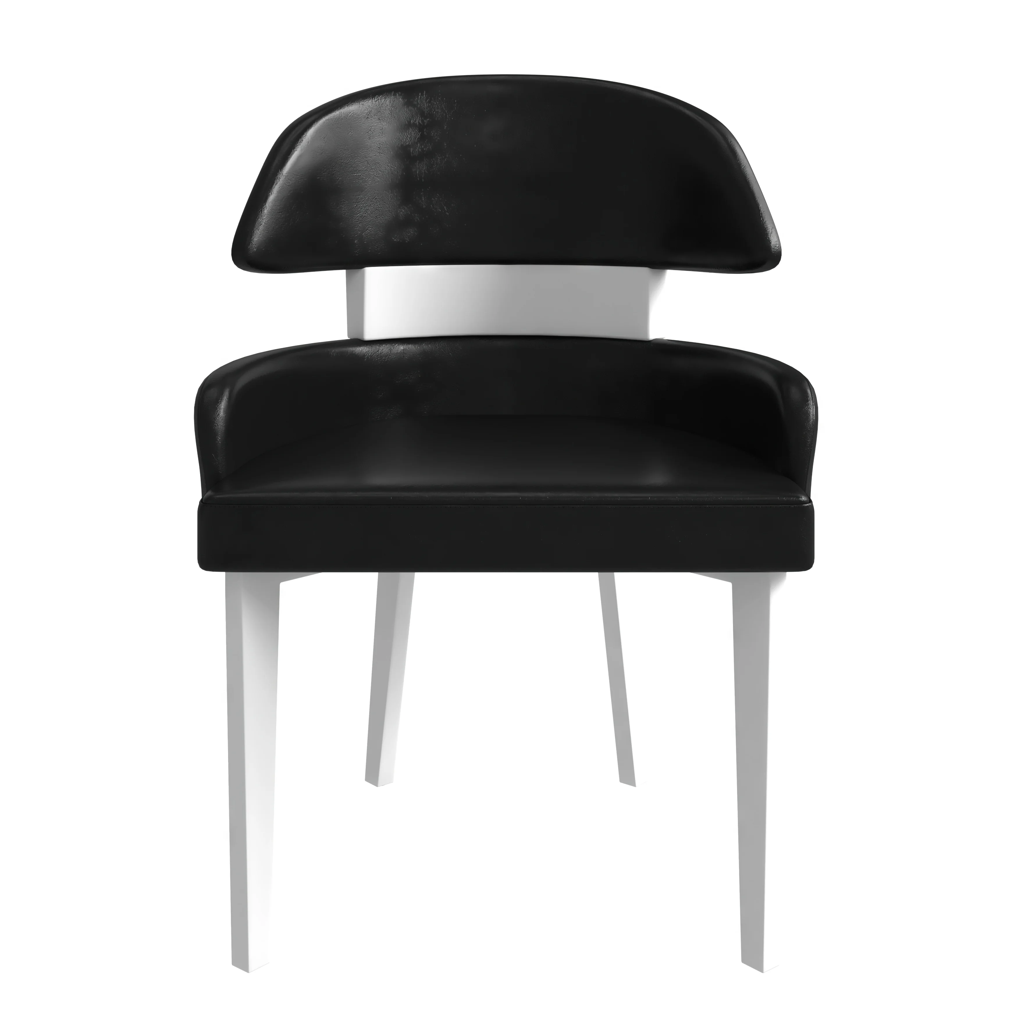 Ethos Collection Modern Wooden Dining Chair in Black