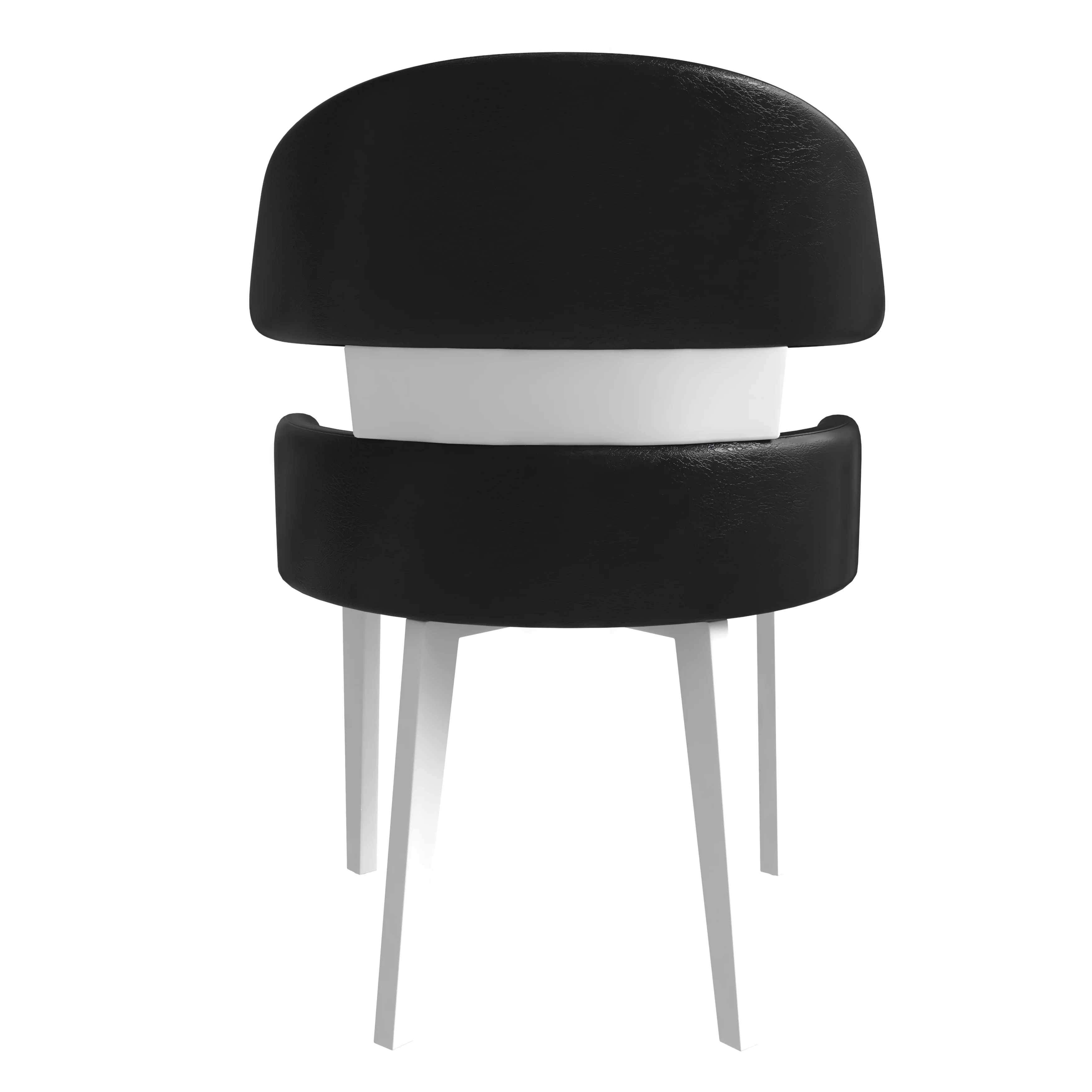 Ethos Collection Modern Wooden Dining Chair in Black