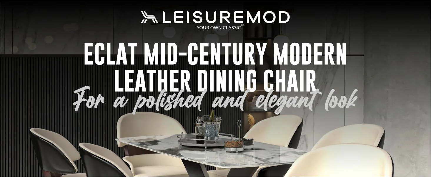 Ethos Collection Modern Wooden Dining Chair in Black/Cream