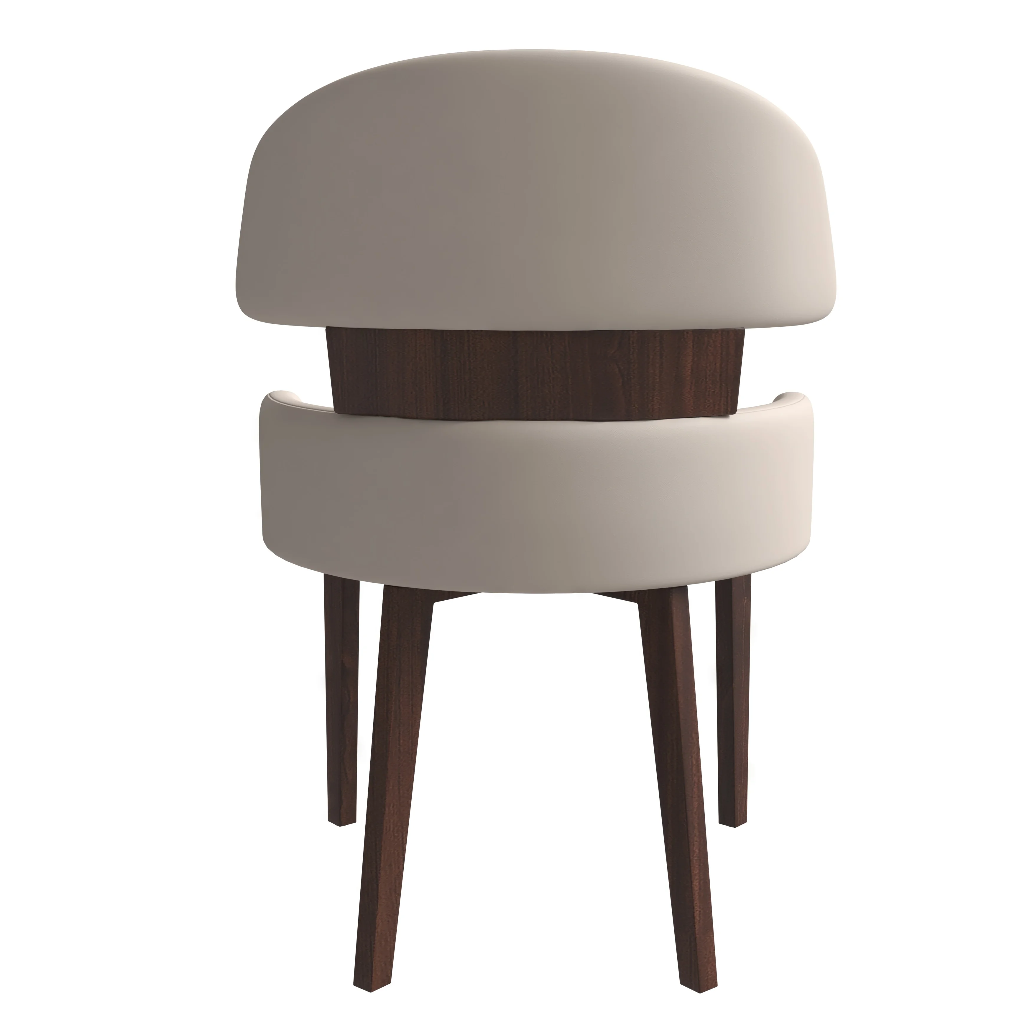 Ethos Collection Modern Wooden Dining Chair in Toupe